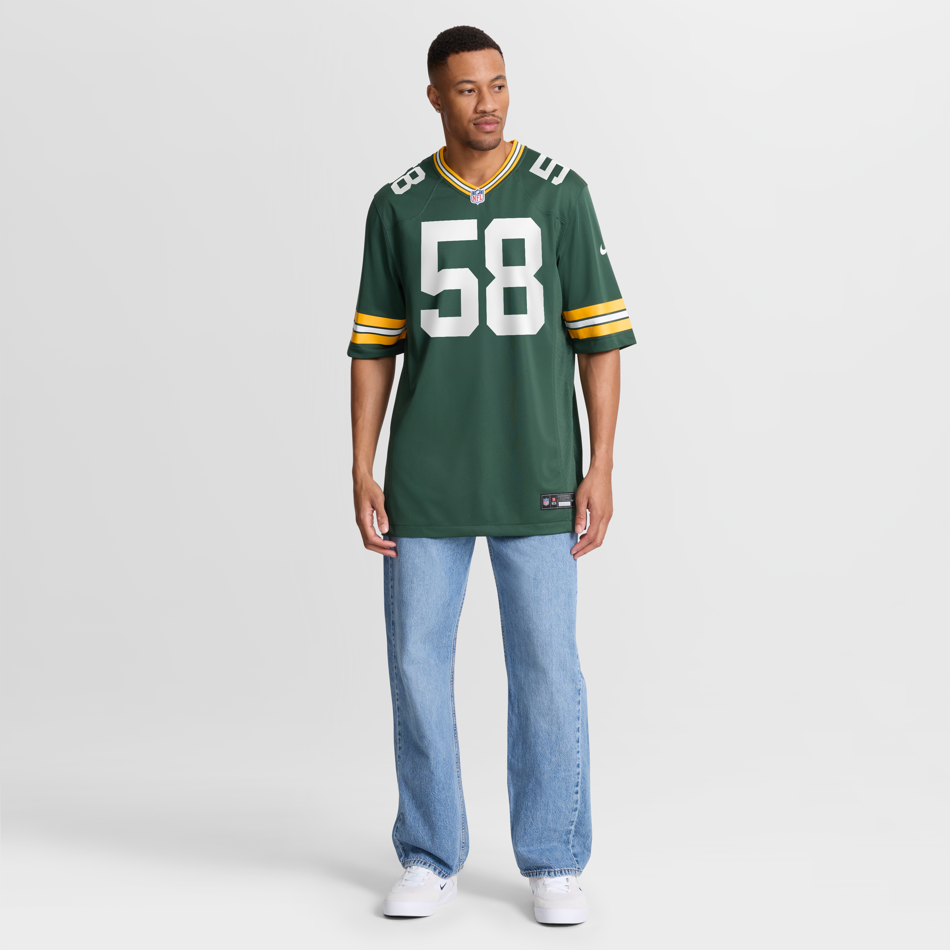 Isaiah McDuffie Green Bay Packers Game Jersey - Green - Image 8