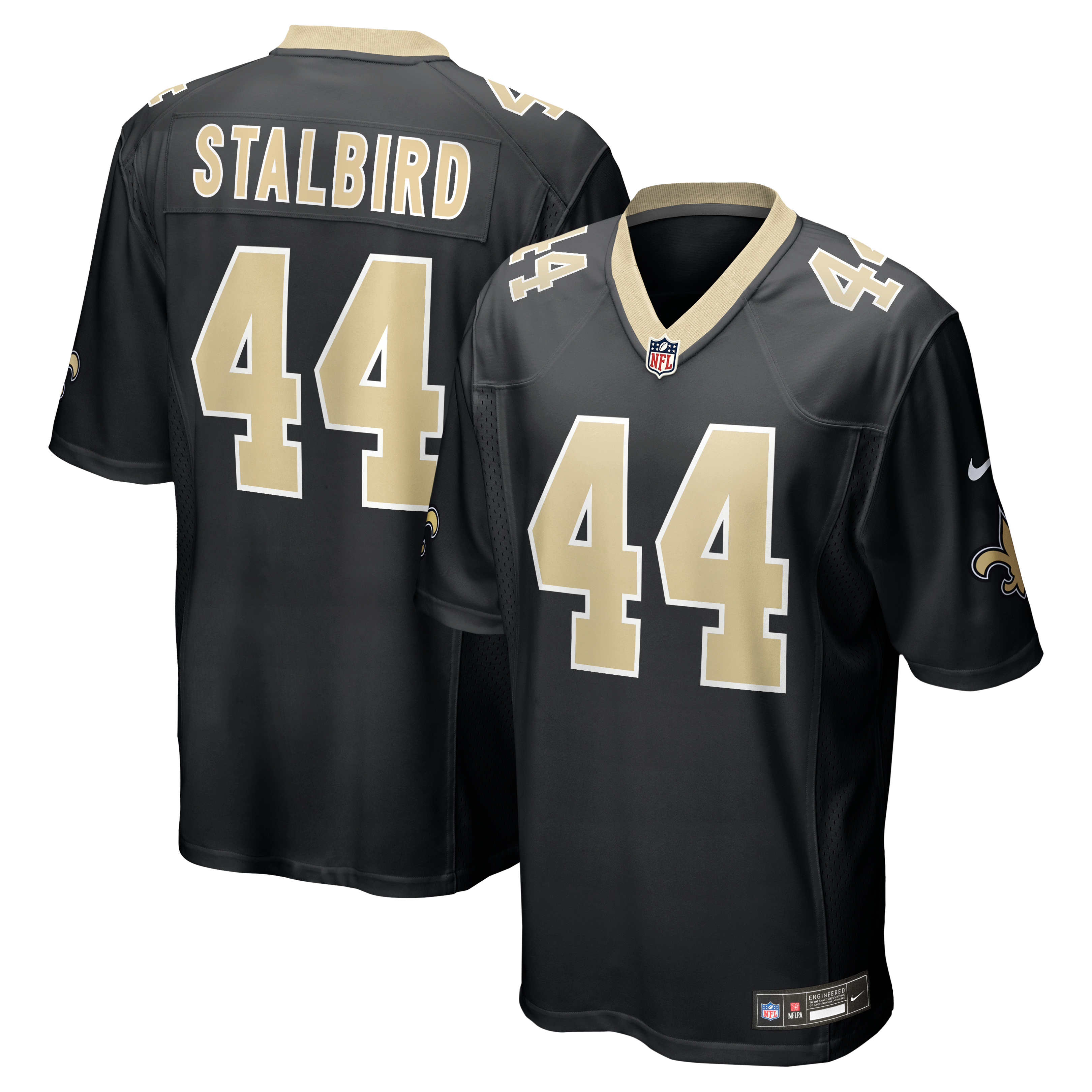 Isaiah Stalbird New Orleans Saints Team Game Jersey - Black - Image 2