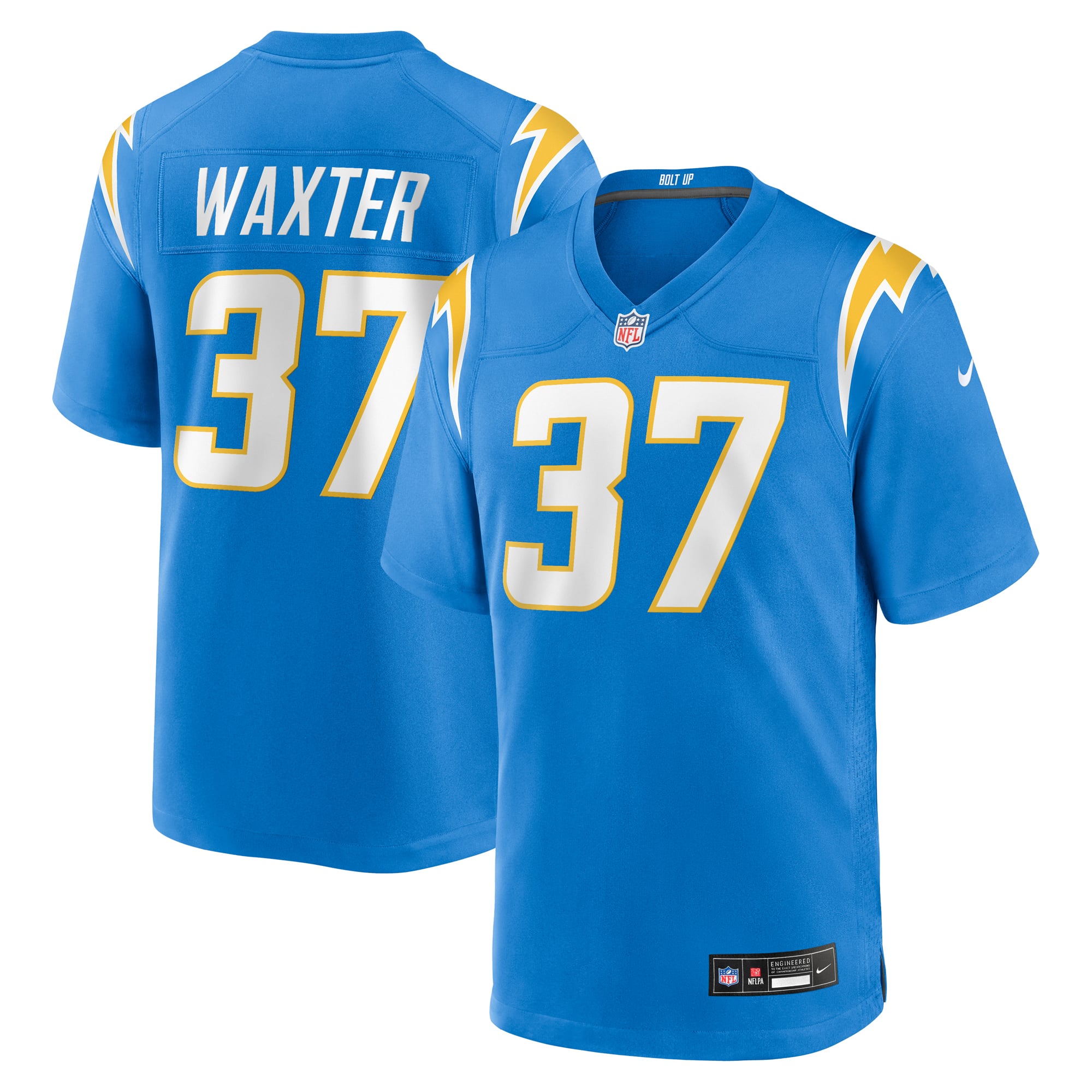 Isas Waxter Los Angeles Chargers Team Game Jersey - Powder Blue - Image 2