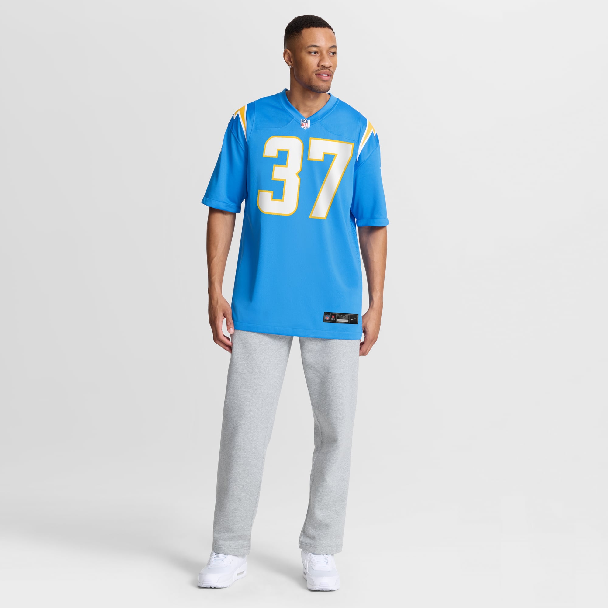 Isas Waxter Los Angeles Chargers Team Game Jersey - Powder Blue - Image 5