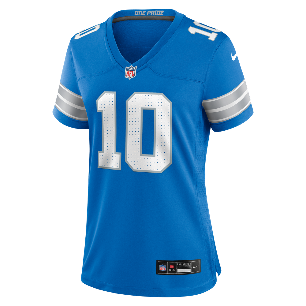 Isiah Pacheco Detroit Lions Women's Team Game Jersey - Blue - Image 3