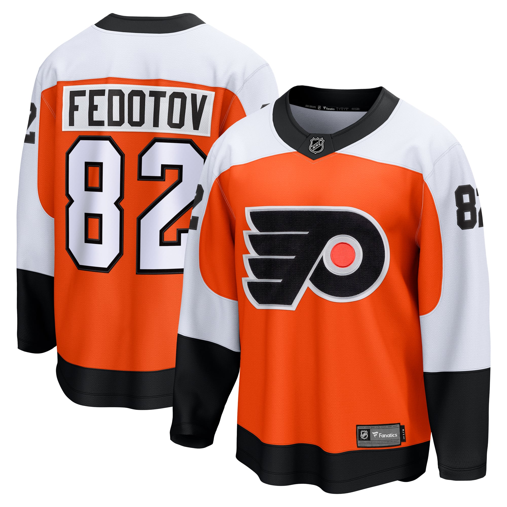 Ivan Fedotov Philadelphia Flyers Home Premier Breakaway Player Jersey - Orange - Image 2