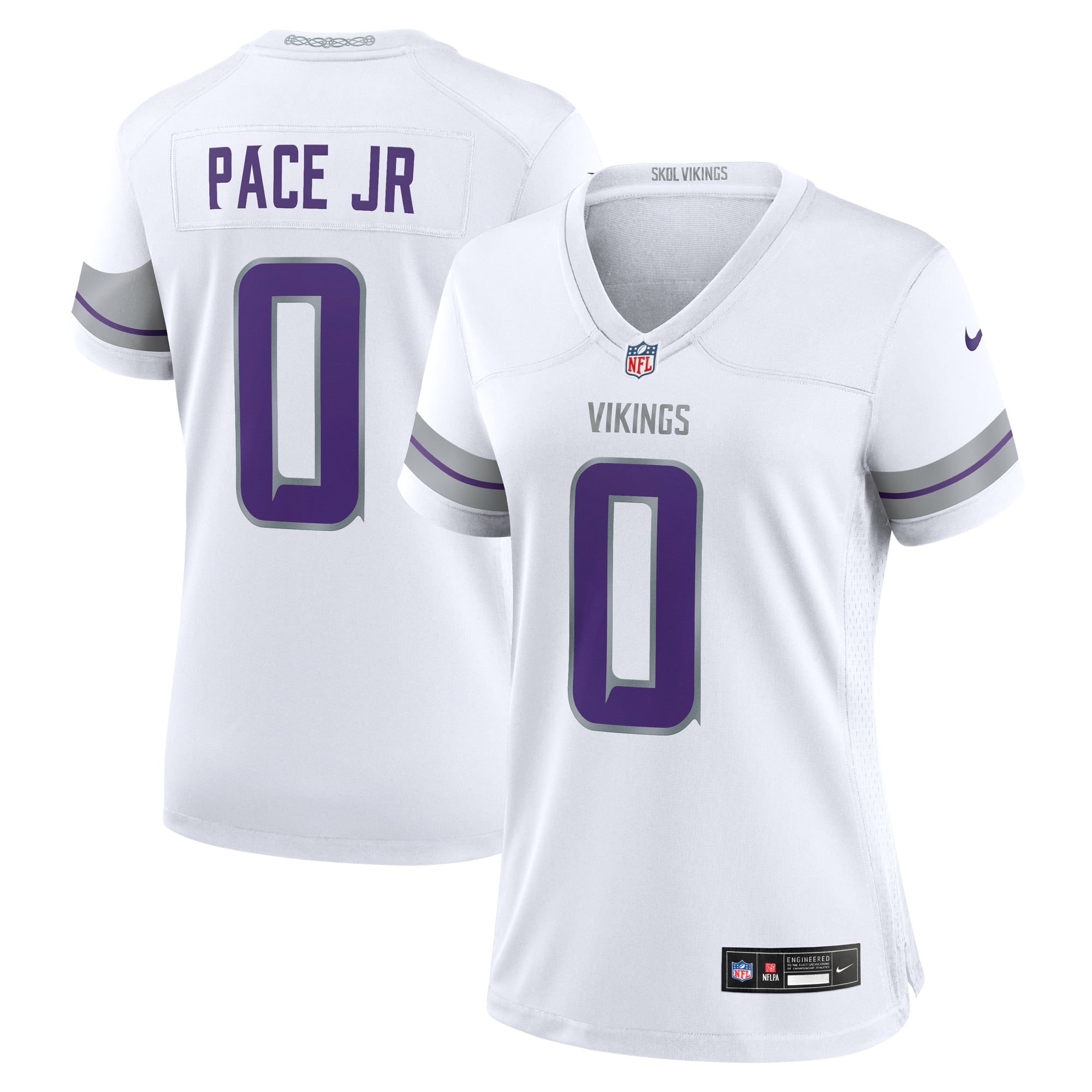 Ivan Pace Jr Minnesota Vikings Women's Alternate Game Jersey - White - Image 2