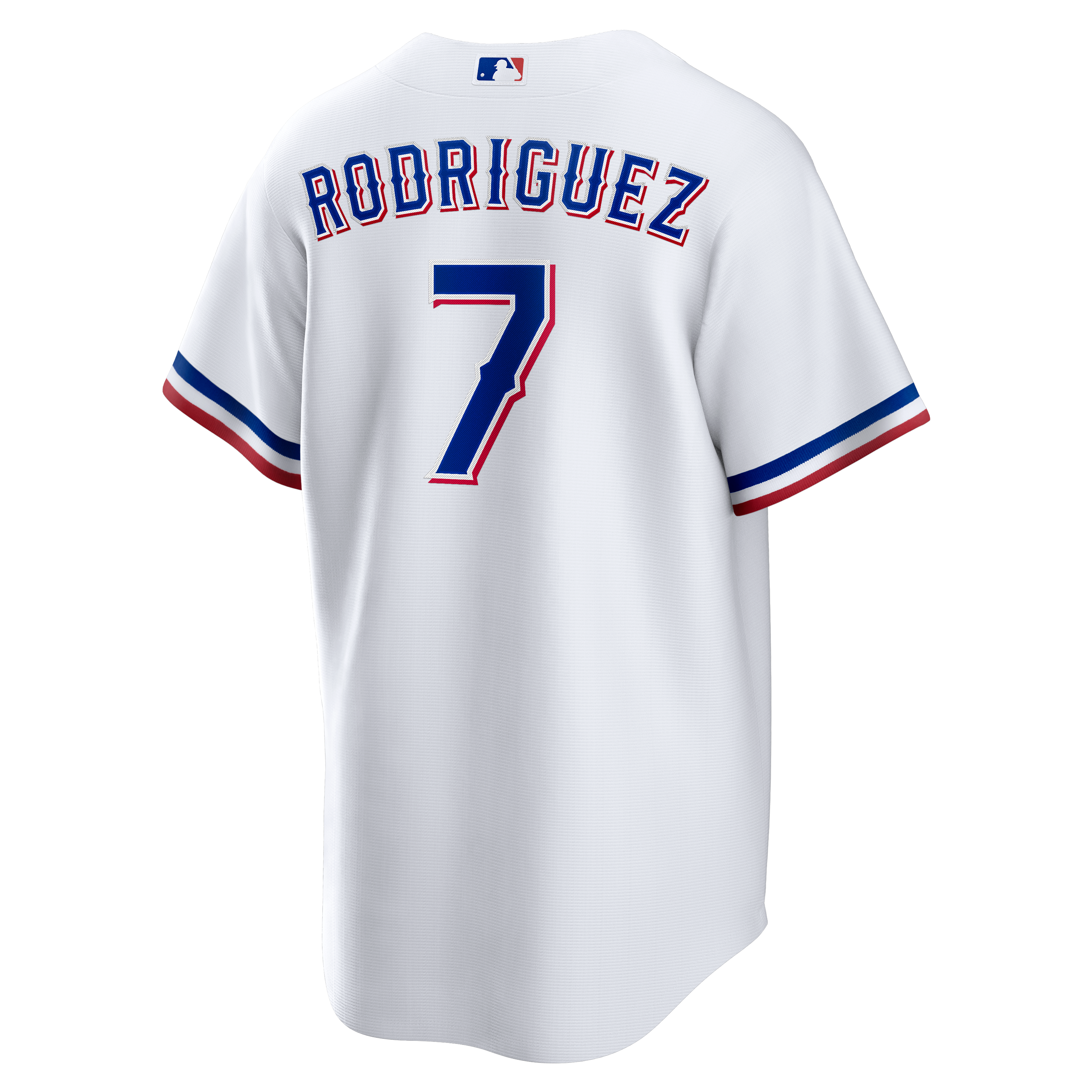 Ivan Rodriguez Texas Rangers Home Retired Player Jersey - White - Image 4