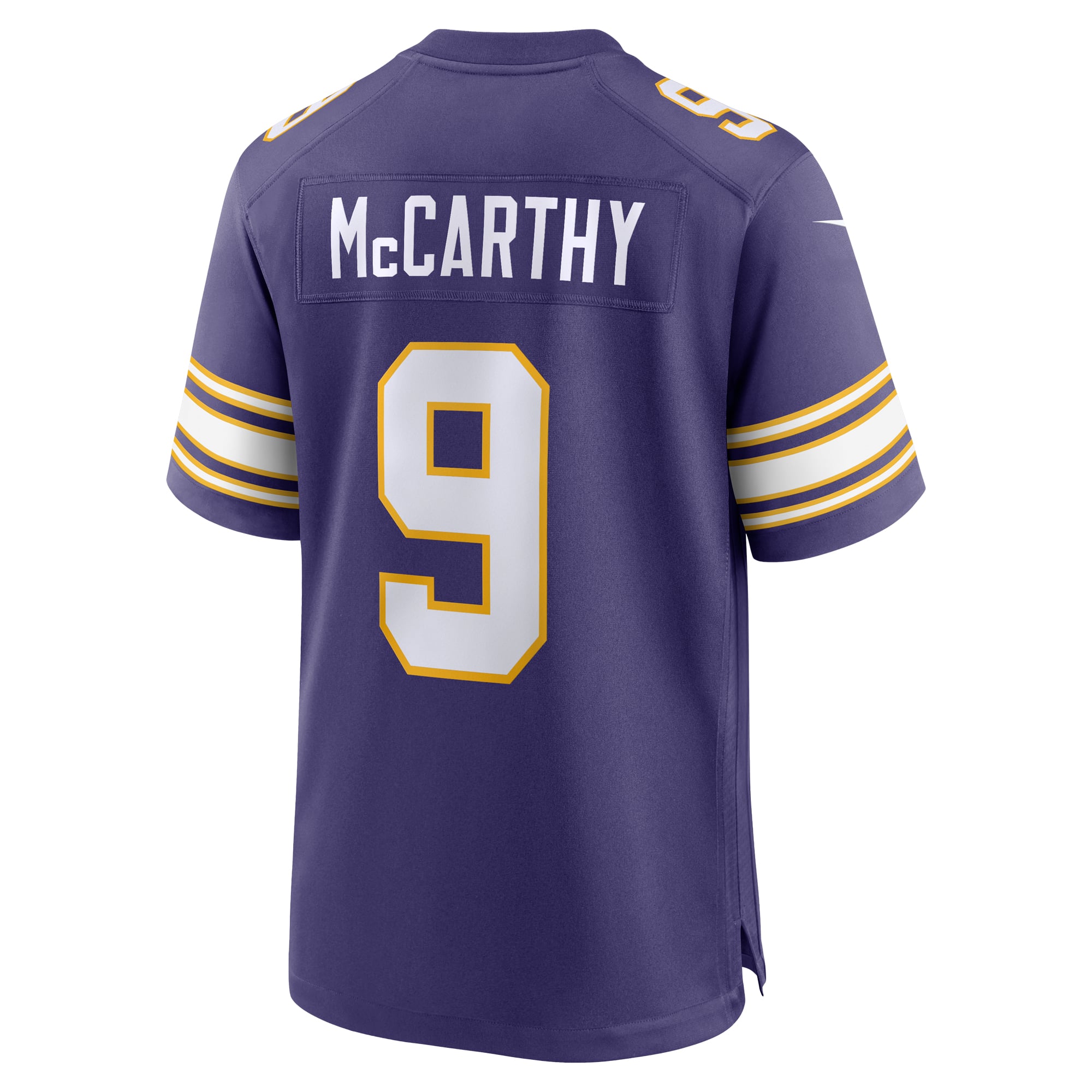 J.J. McCarthy Minnesota Vikings 2nd Alternate Player Game Jersey - Purple - Image 4