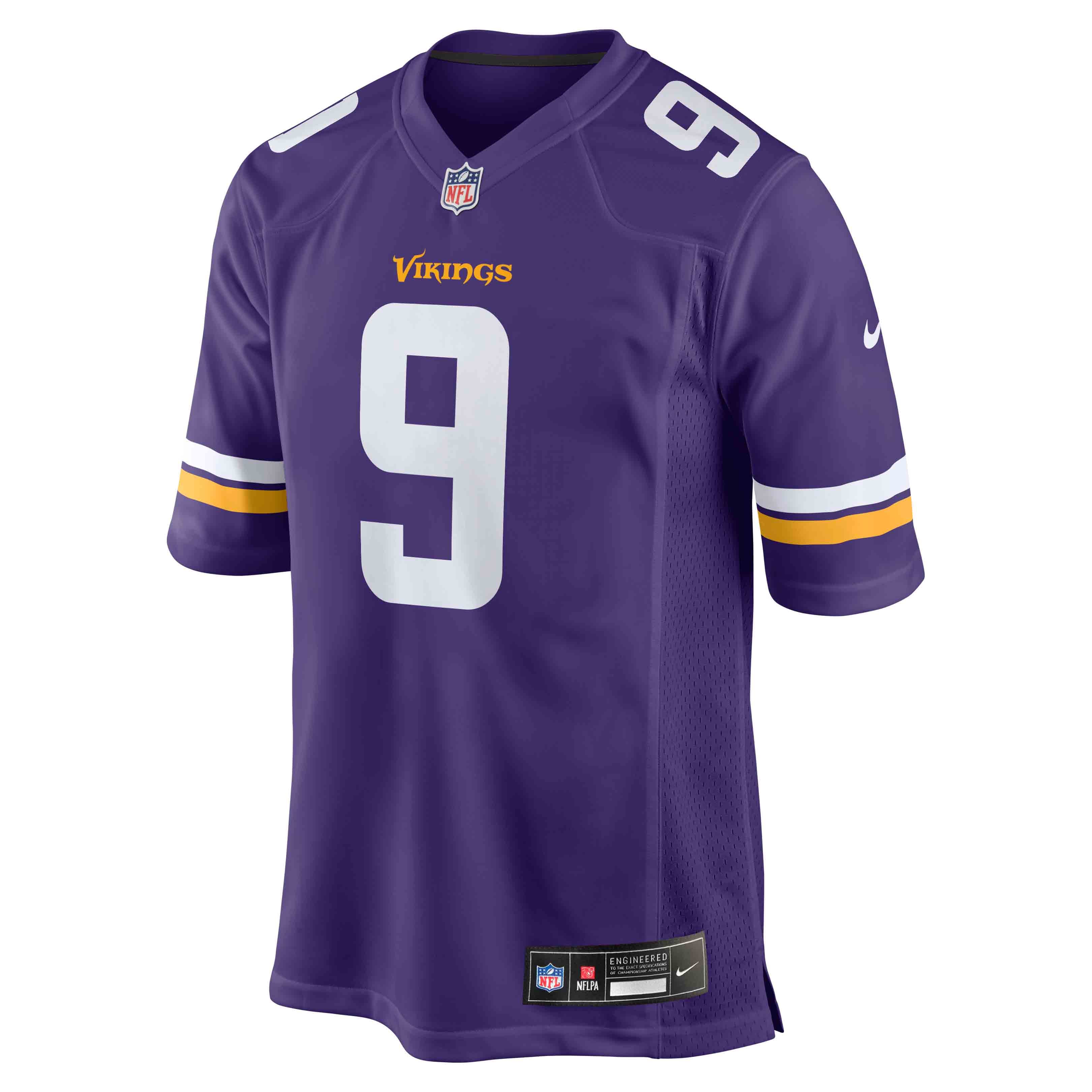 J.J. McCarthy Minnesota Vikings Alternate Game Player Jersey - Purple - Image 3