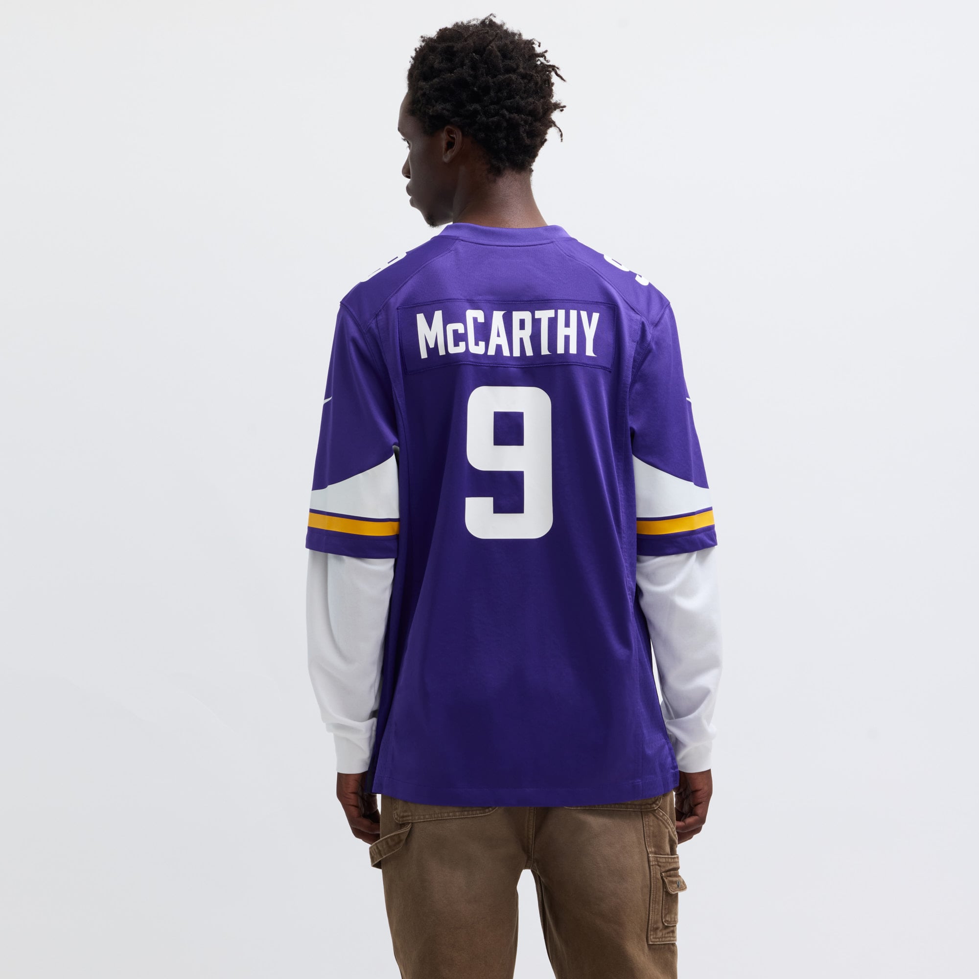 J.J. McCarthy Minnesota Vikings Alternate Game Player Jersey - Purple - Image 6