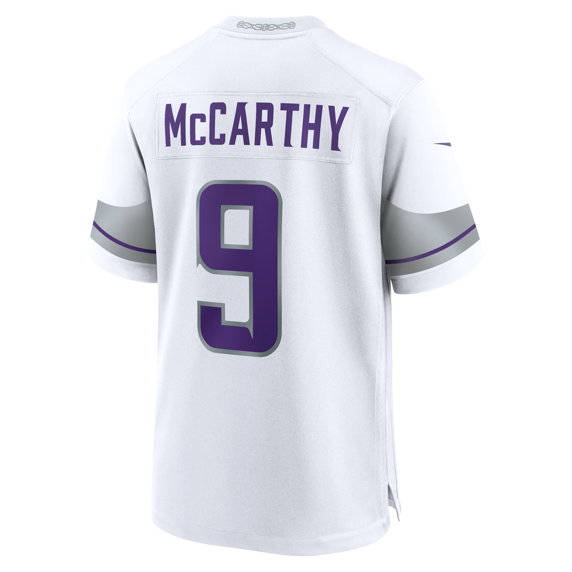 J.J. McCarthy Minnesota Vikings Alternate Game Player Jersey - White - Image 4