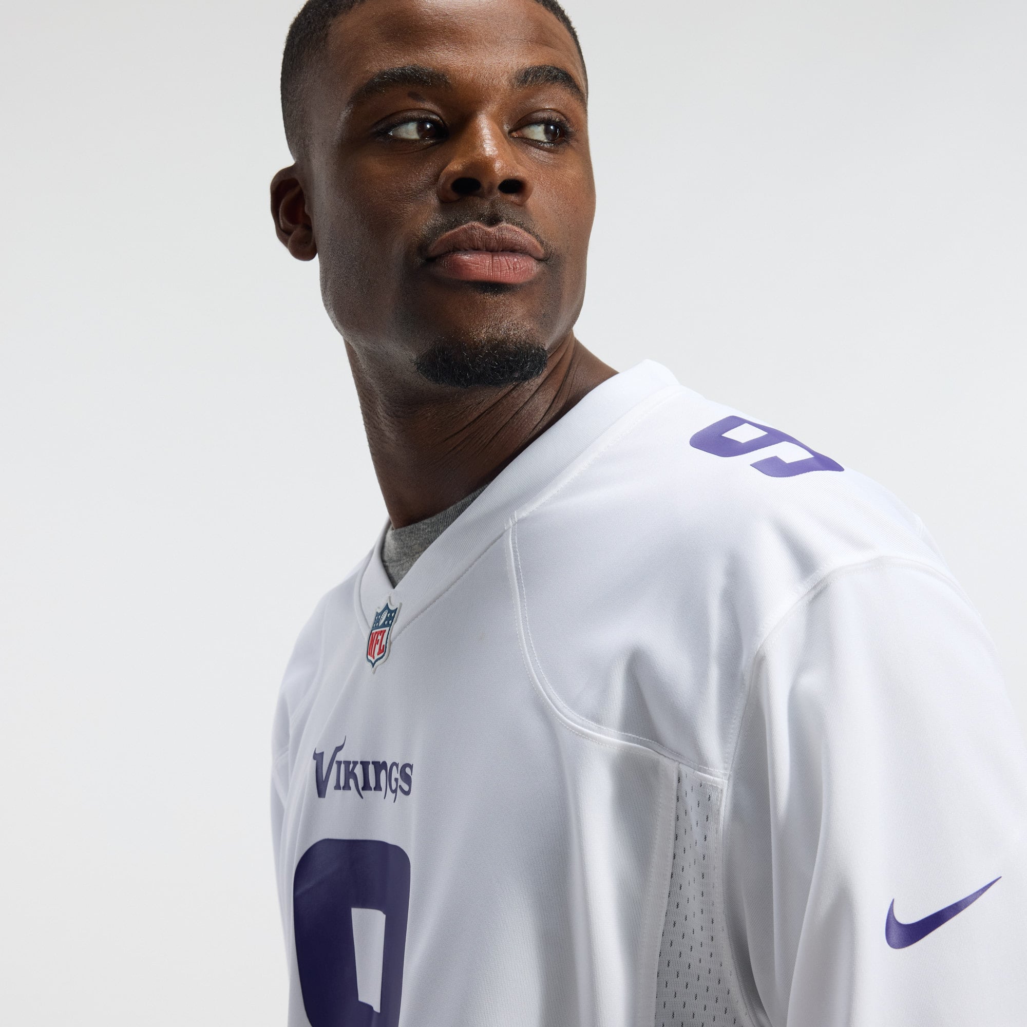 J.J. McCarthy Minnesota Vikings Game Jersey - White - White - Image 12
