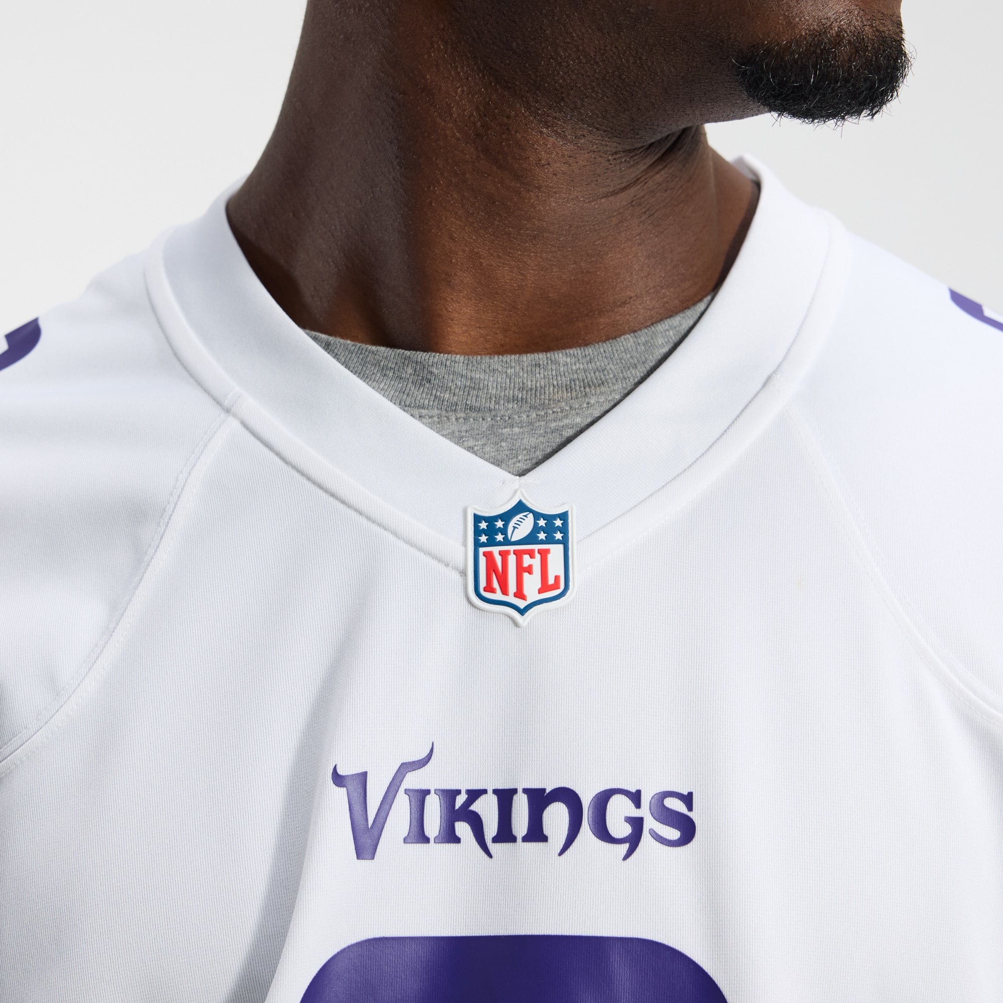 J.J. McCarthy Minnesota Vikings Game Jersey - White - White - Image 11