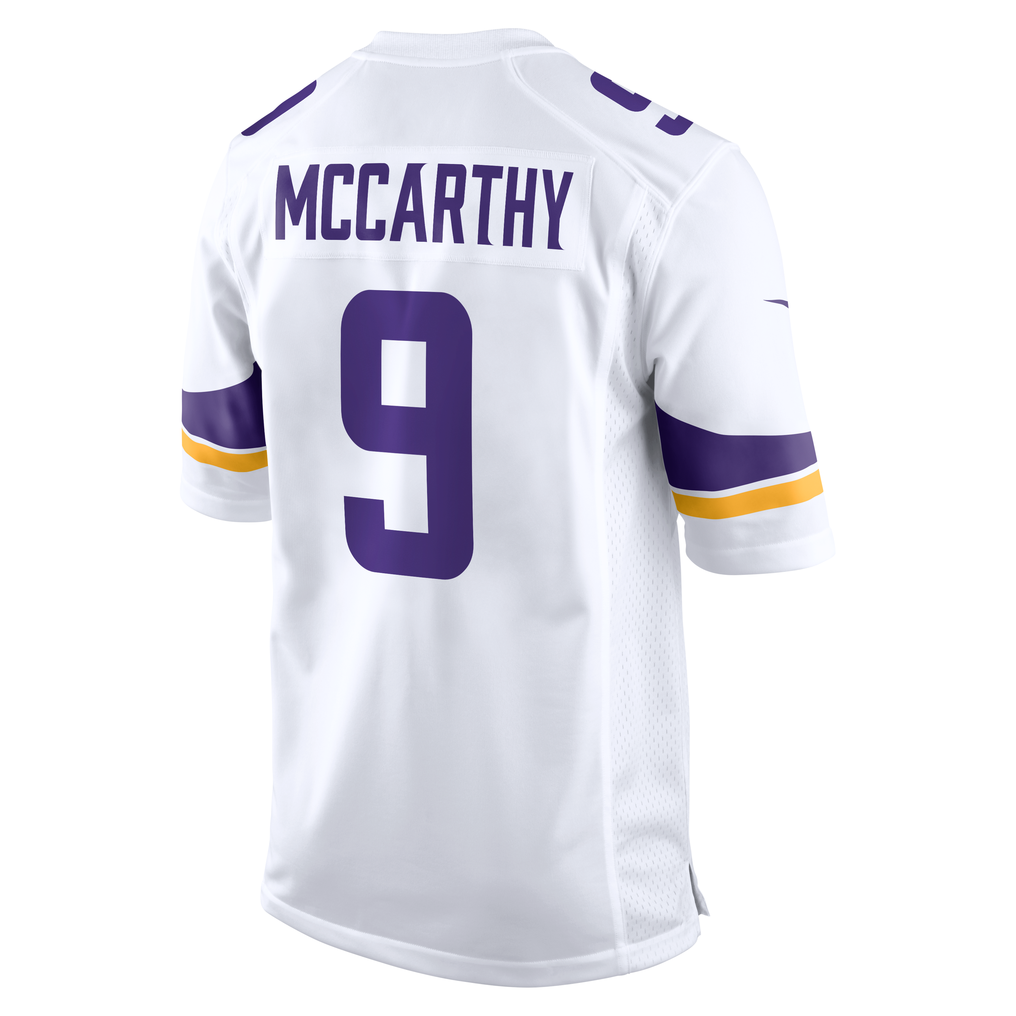 J.J. McCarthy Minnesota Vikings Game Jersey - White - White - Image 9