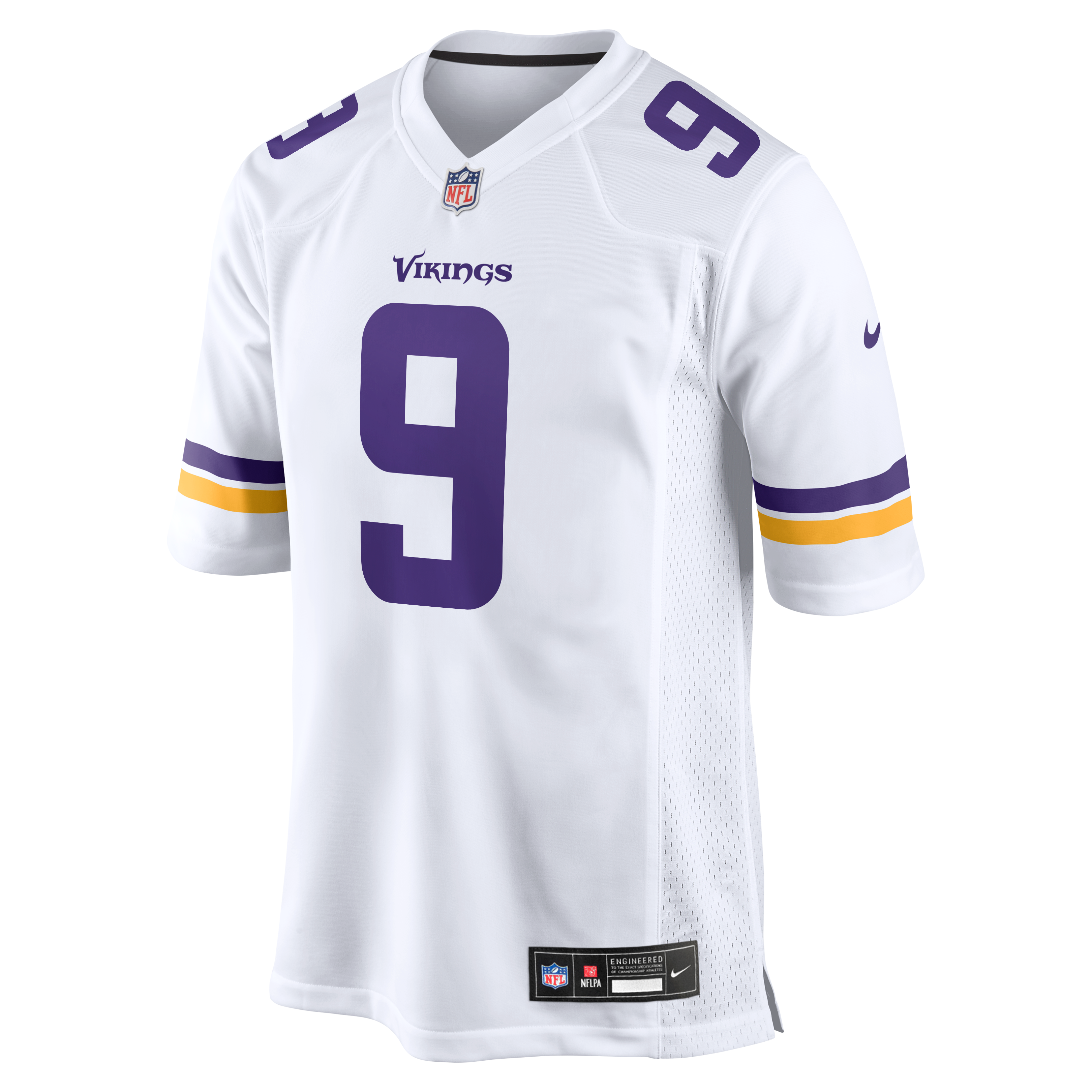 J.J. McCarthy Minnesota Vikings Game Jersey - White - White - Image 8