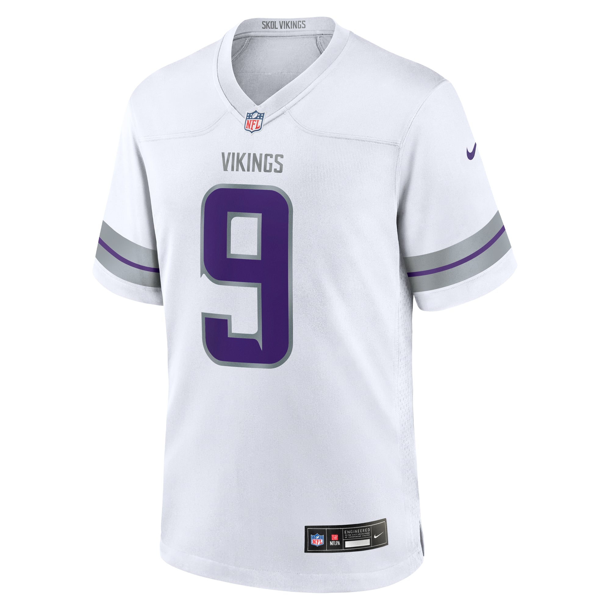 J.J. McCarthy Minnesota Vikings Player Game Jersey - White - Image 3