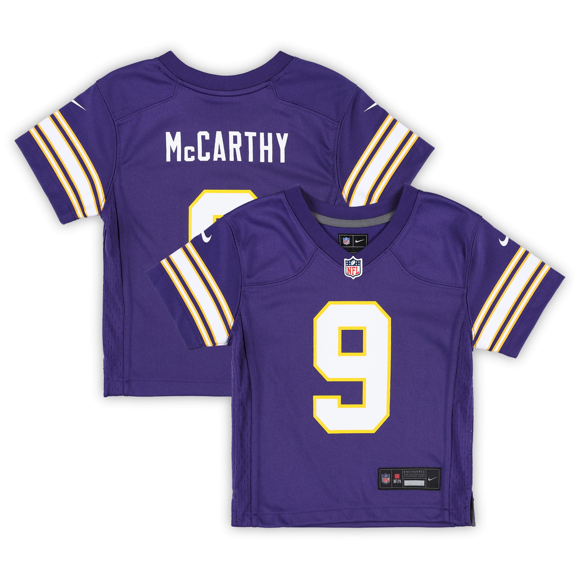 J.J. McCarthy Minnesota Vikings Preschool Classic Player Game Jersey - Purple - Image 2