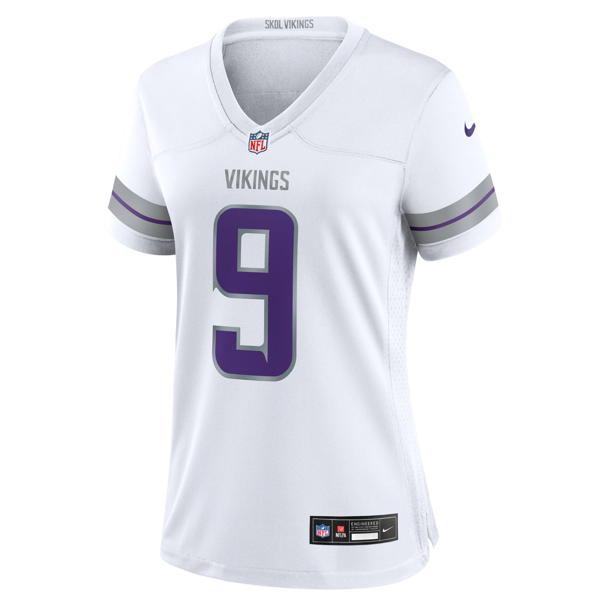 J.J. McCarthy Minnesota Vikings Women's Alternate Game Player Jersey - White - Image 3