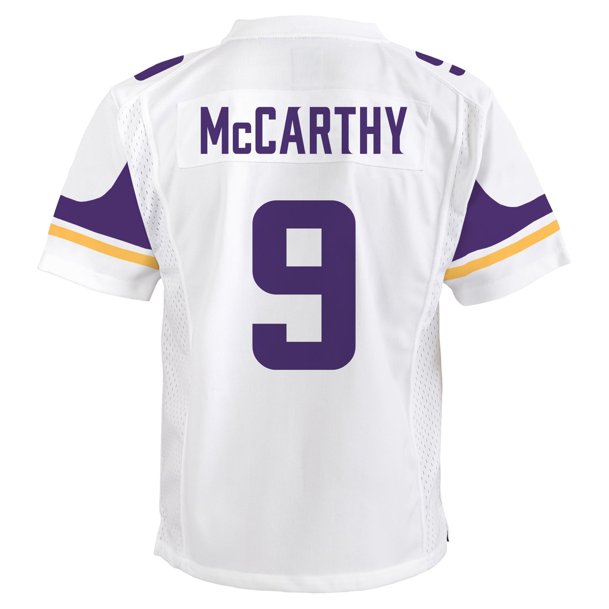 J.J. McCarthy Minnesota Vikings Youth Game Jersey - White - Image 4