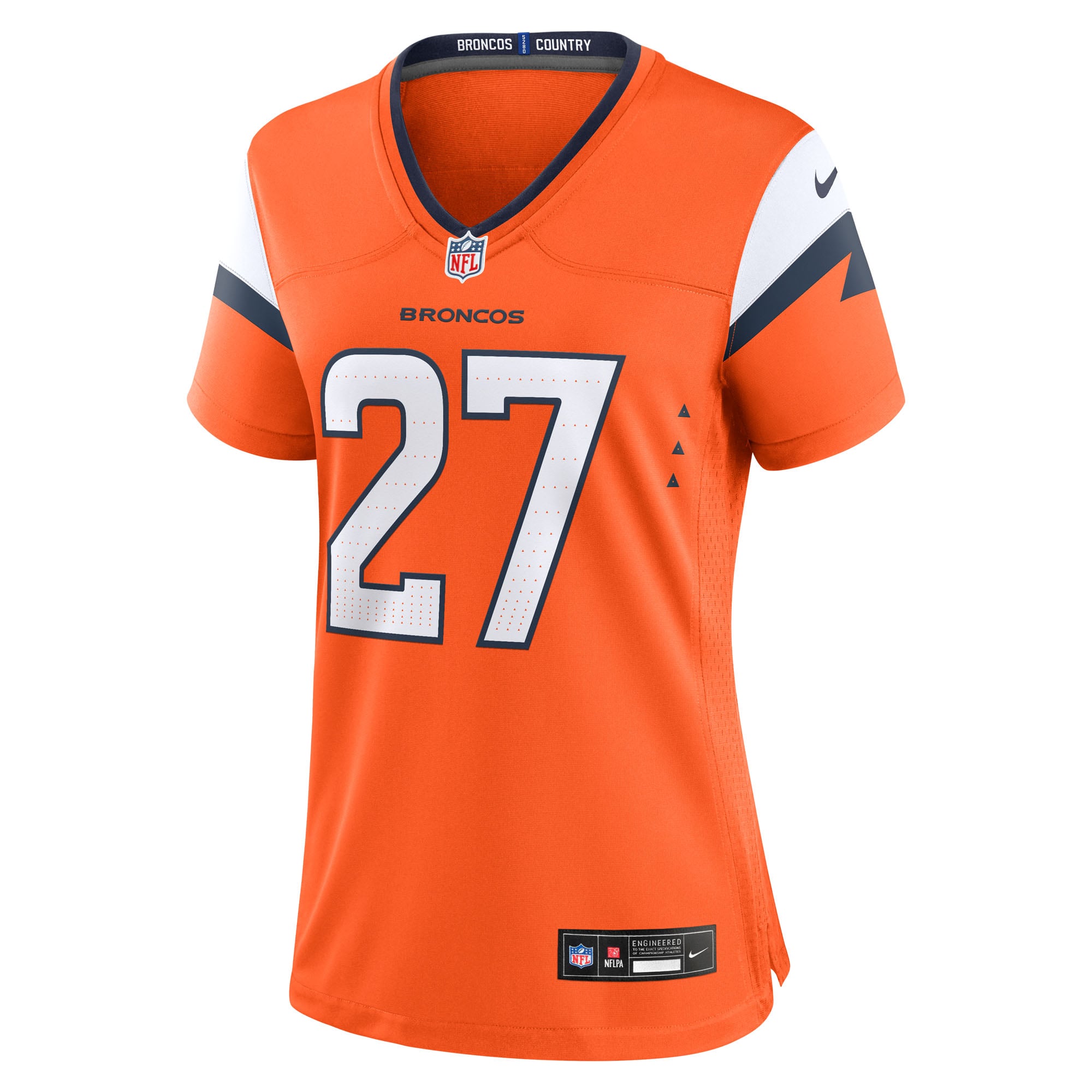 J.K. Dobbins Denver Broncos Women's Team Game Jersey - Orange - Image 3