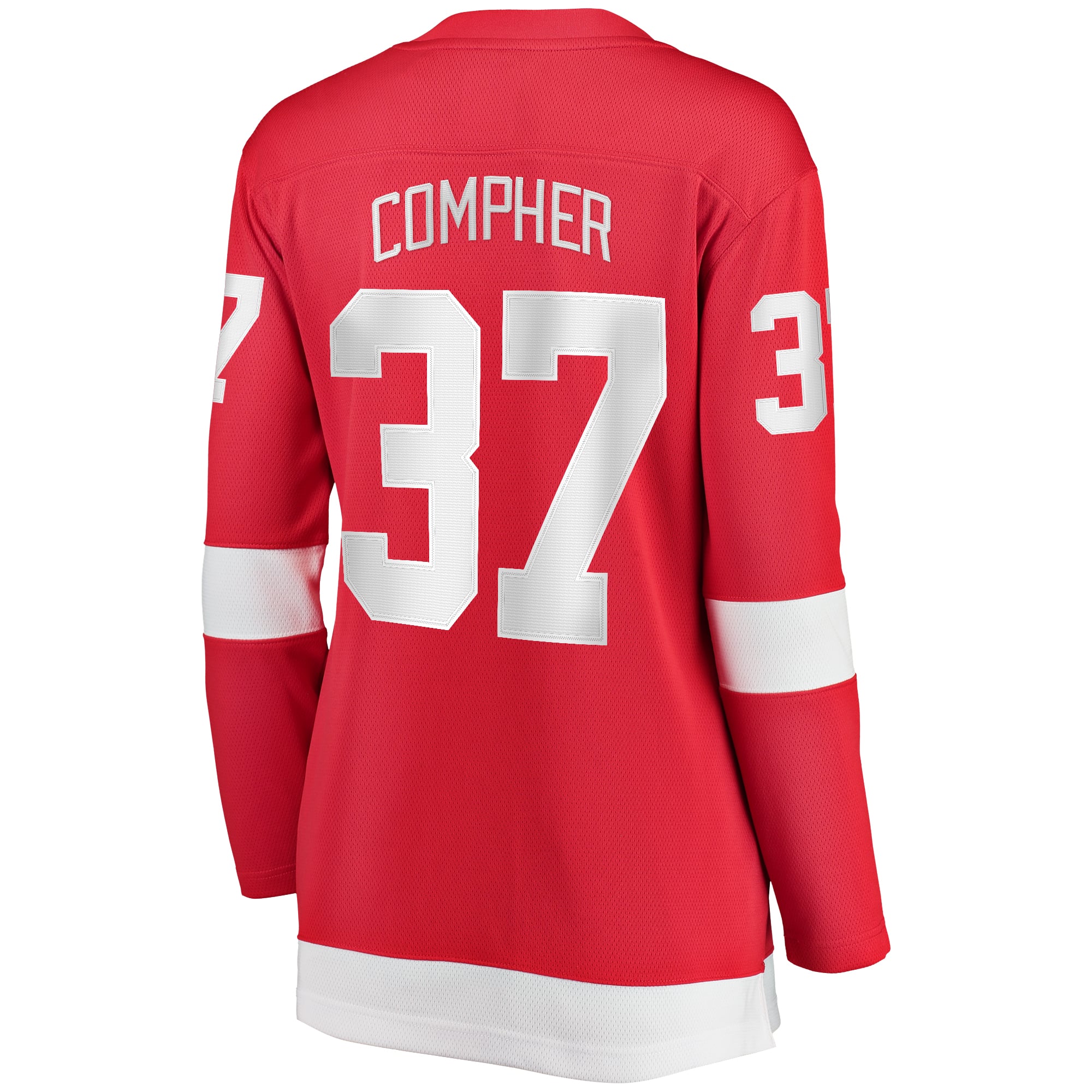 J.T. Compher Detroit Red Wings Women's Home Breakaway Player Jersey - Red - Image 4