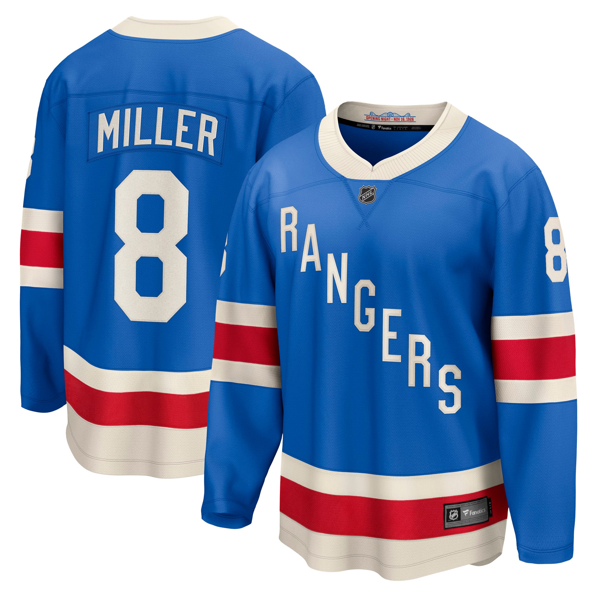 J.T. Miller New York Rangers Centennial Breakaway Jersey - Blue - Image 2