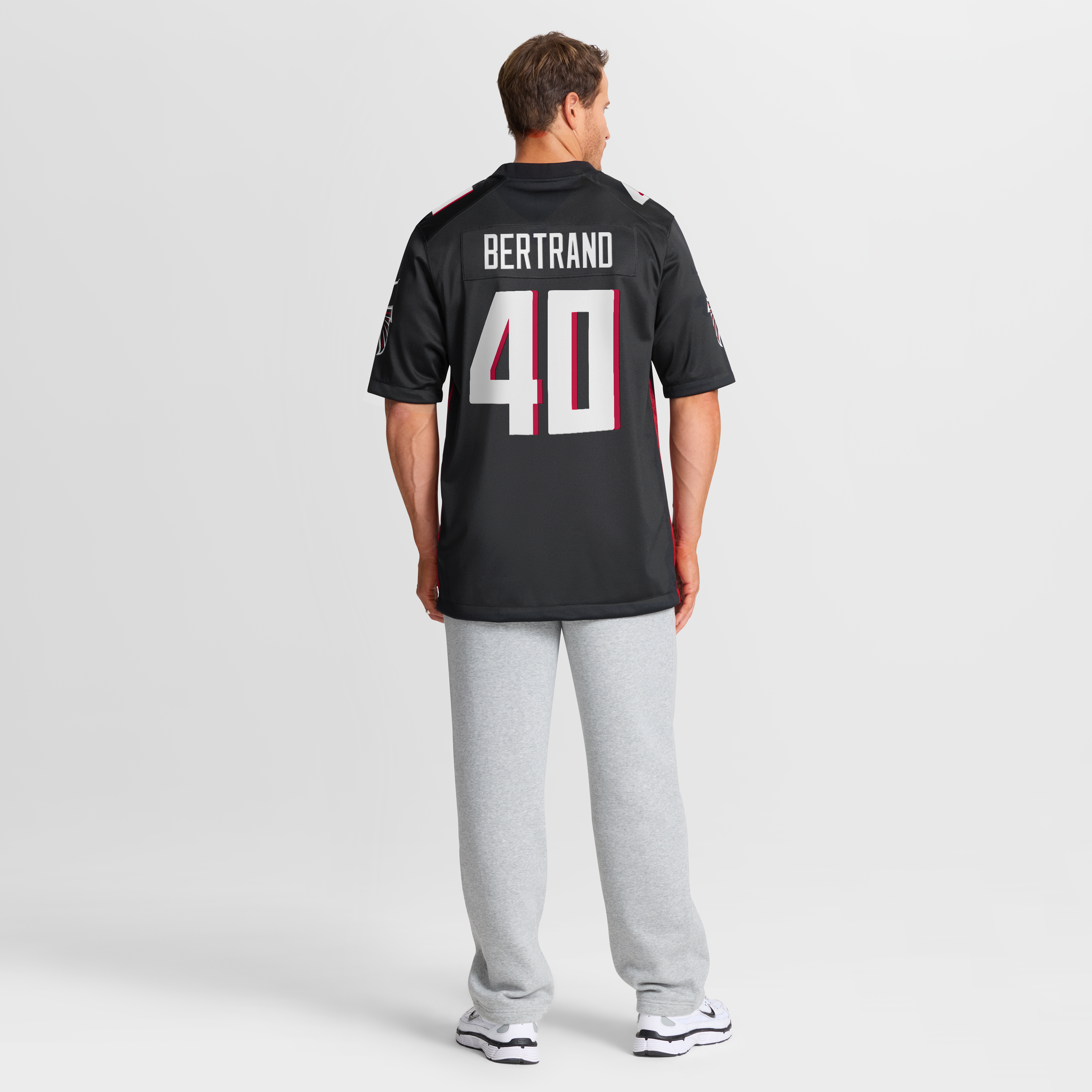 JD Bertrand Atlanta Falcons Team Game Jersey - Black - Image 9
