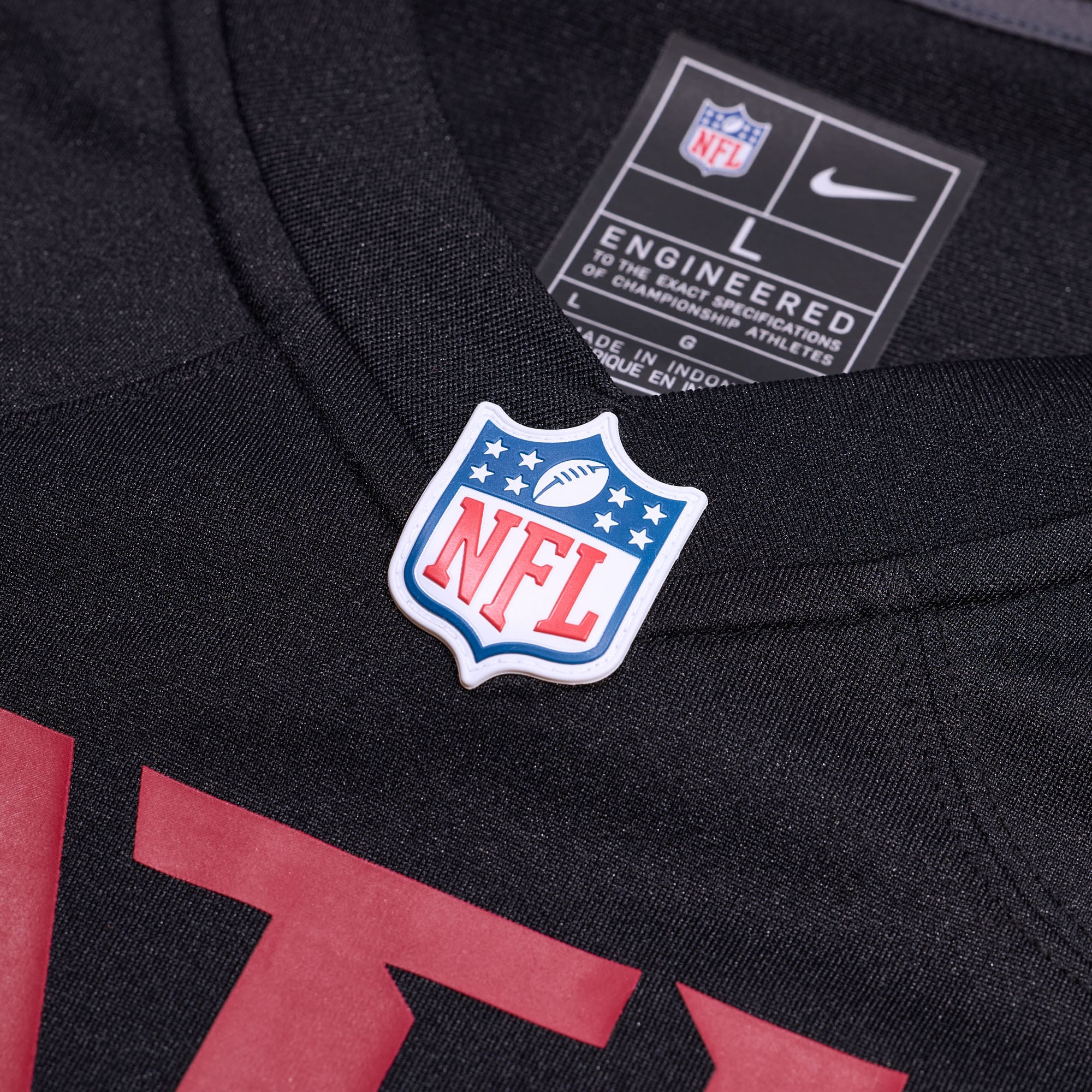 JD Bertrand Atlanta Falcons Team Game Jersey - Black - Image 5