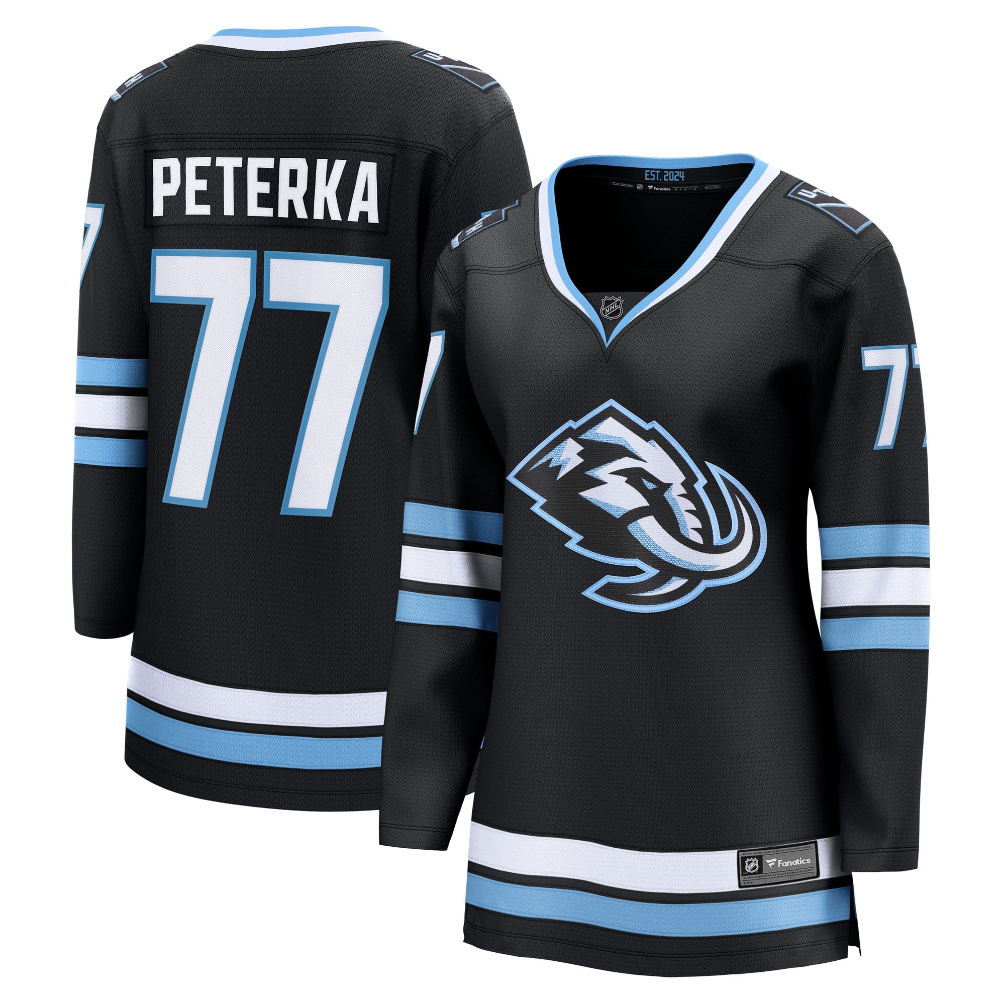 JJ Peterka Utah Mammoth Women's Home Breakaway Jersey - Black - Image 2
