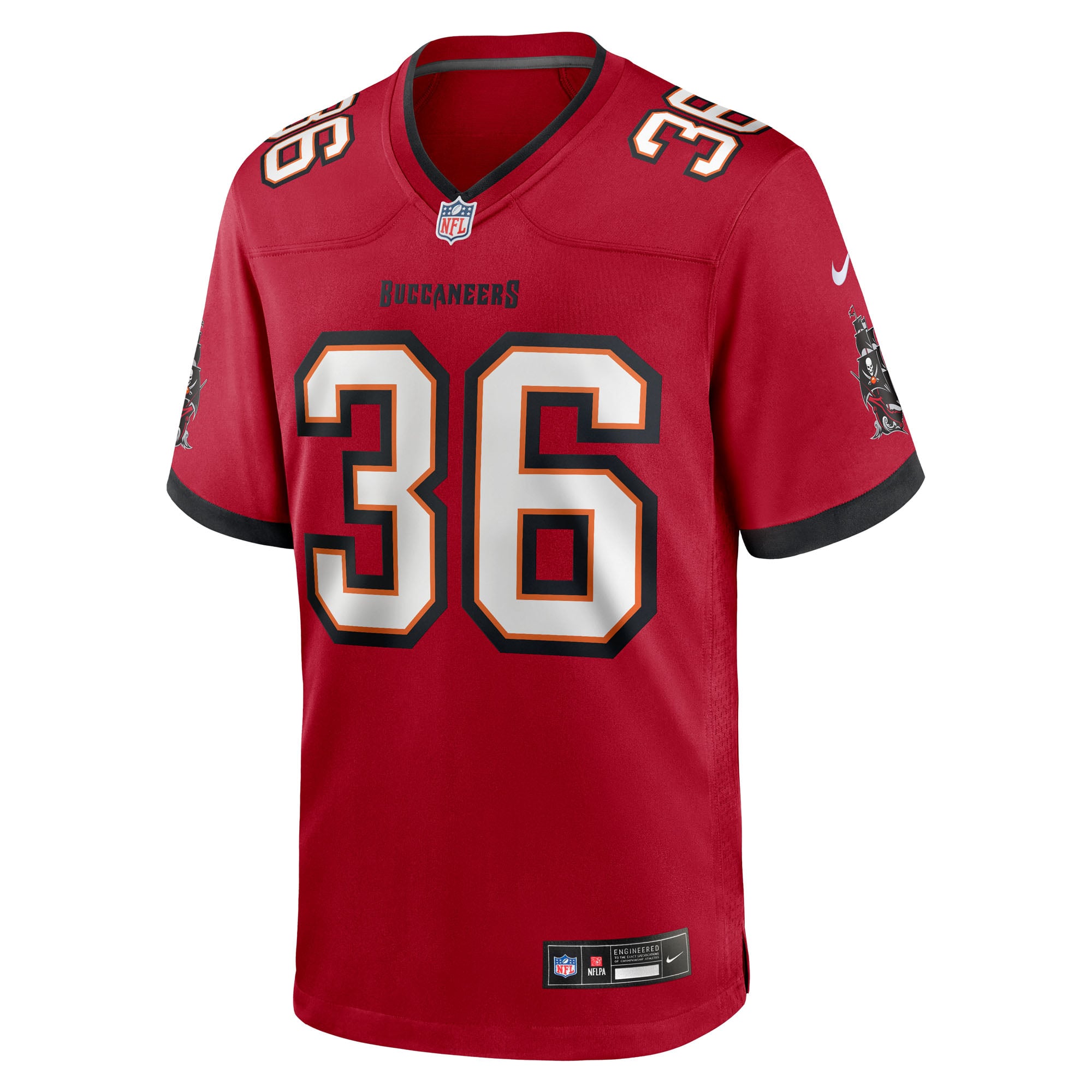 JJ Roberts Tampa Bay Buccaneers Team Game Jersey - Red - Image 3