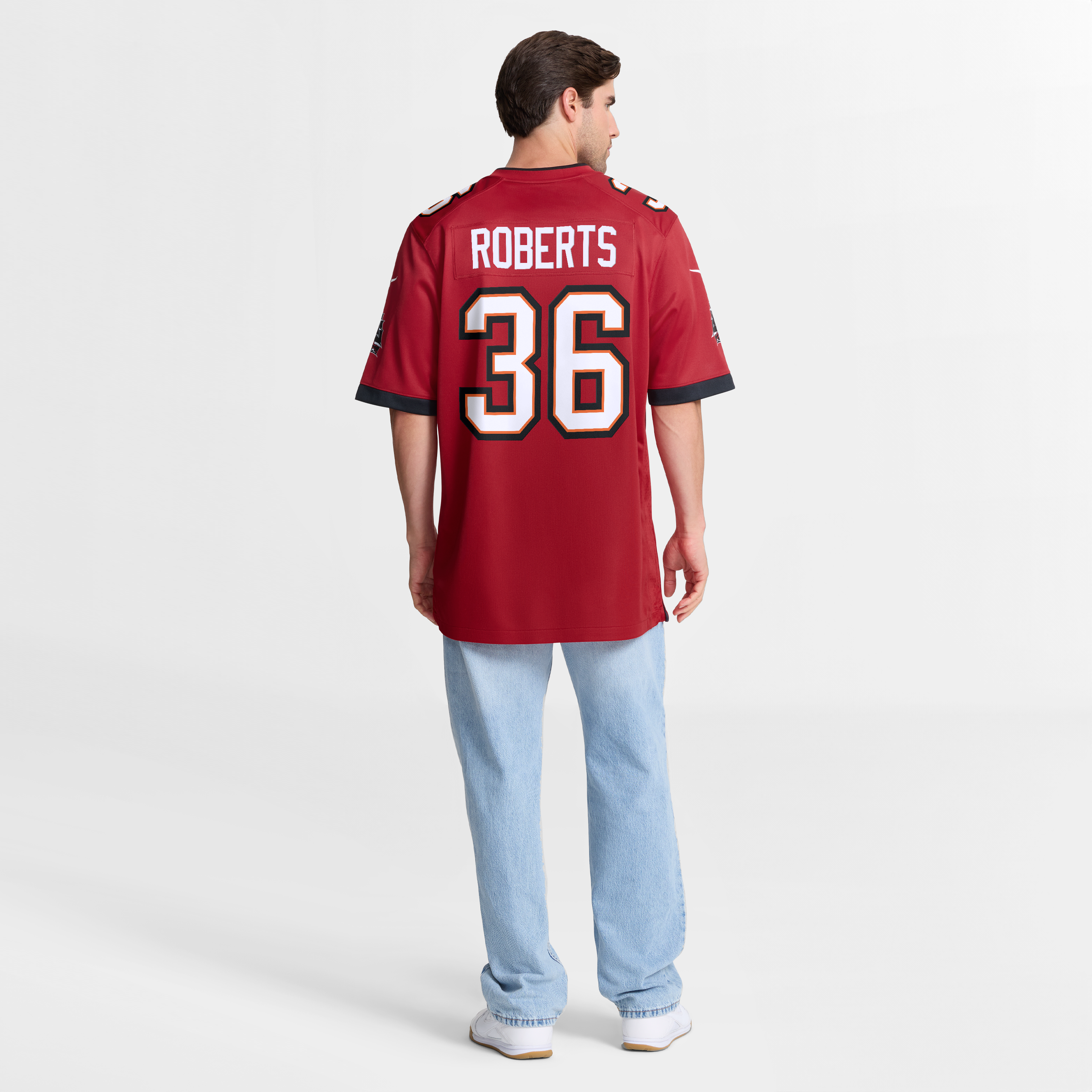 JJ Roberts Tampa Bay Buccaneers Team Game Jersey - Red - Image 9