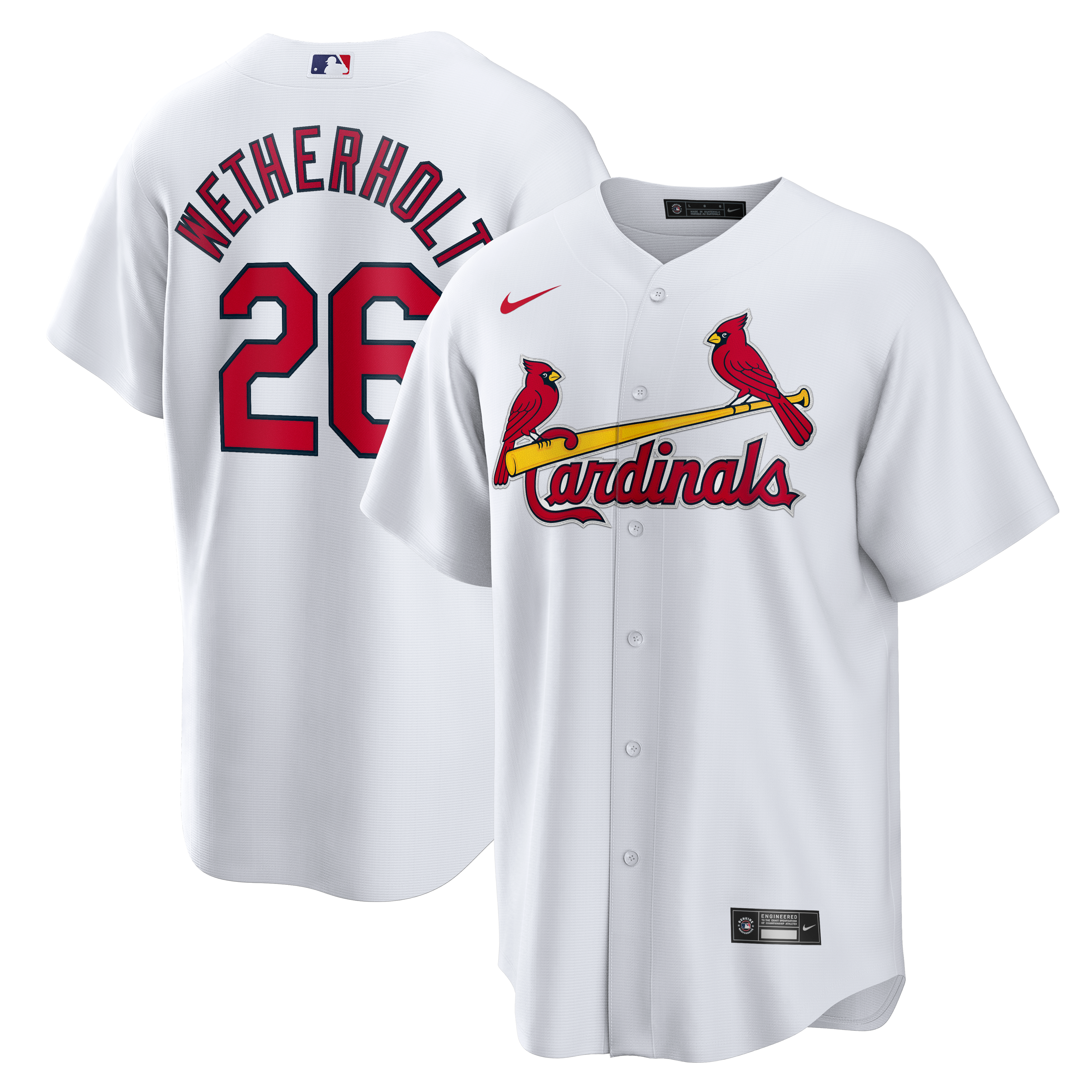 JJ Wetherholt St. Louis Cardinals Home Jersey - White