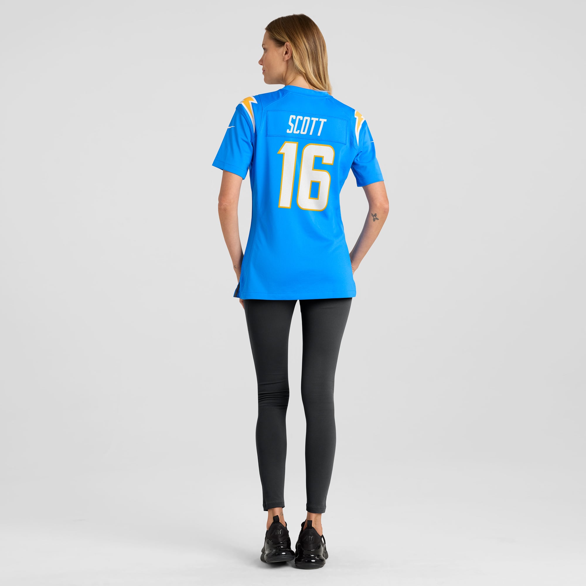 JK Scott Los Angeles Chargers Women's Game Jersey - Powder Blue - Image 6