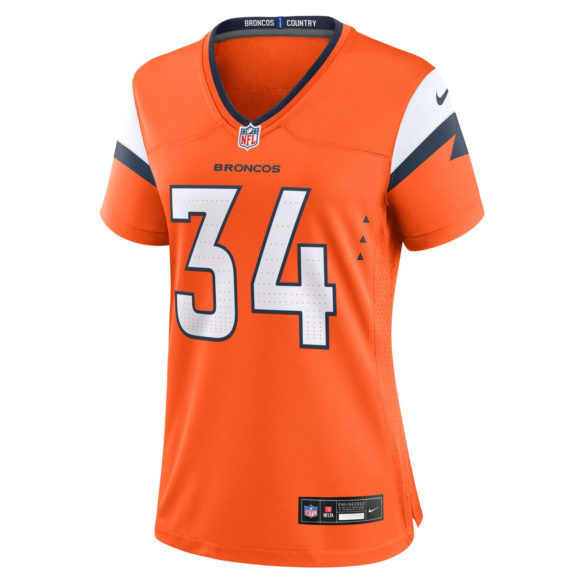 JL Skinner Denver Broncos Women's Team Game Jersey - Orange - Image 3