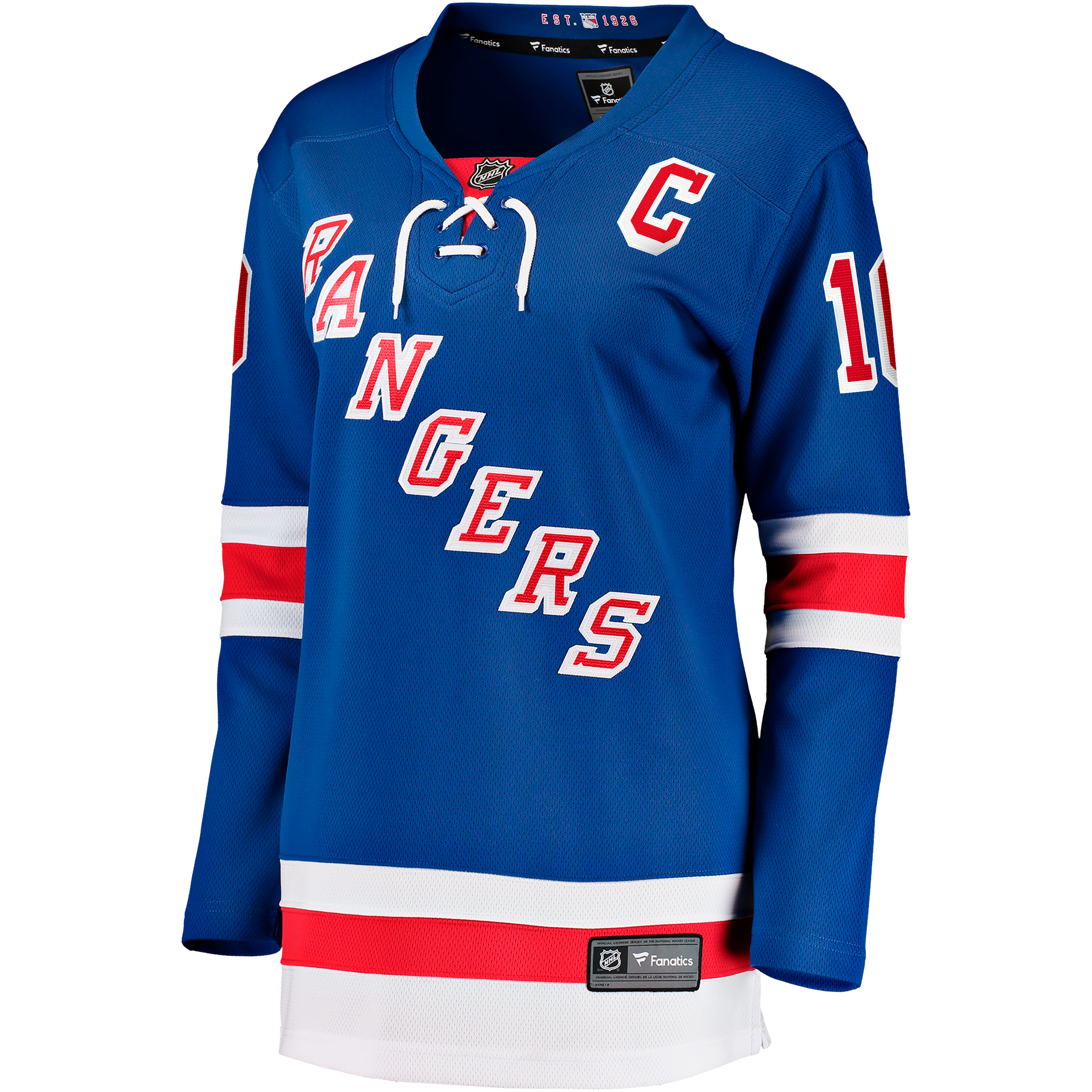 JT Miller New York Rangers Women's Home Captain's Patch Breakaway Jersey - Blue - Image 3