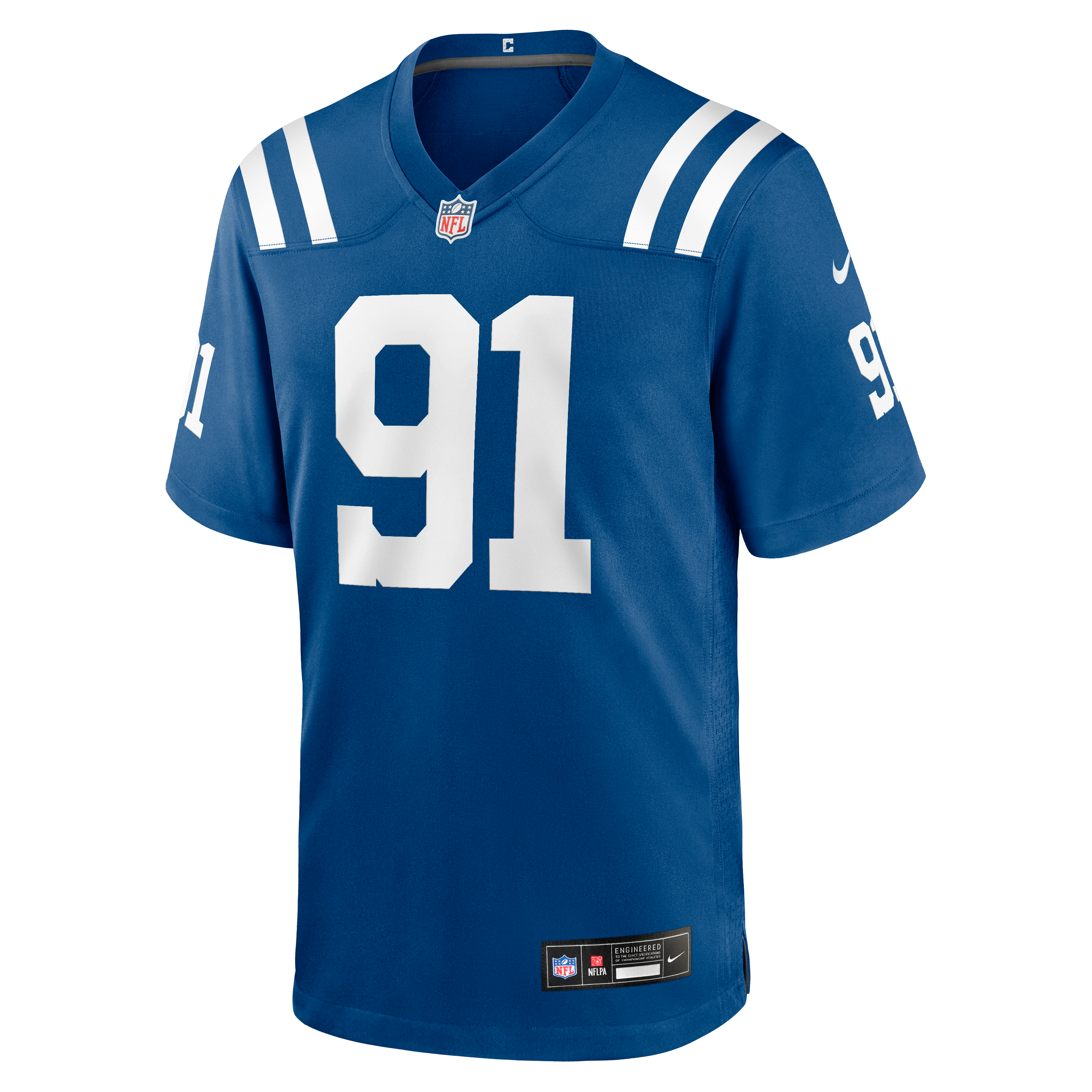 JT Tuimoloau Indianapolis Colts Team Game Jersey - Royal - Image 3