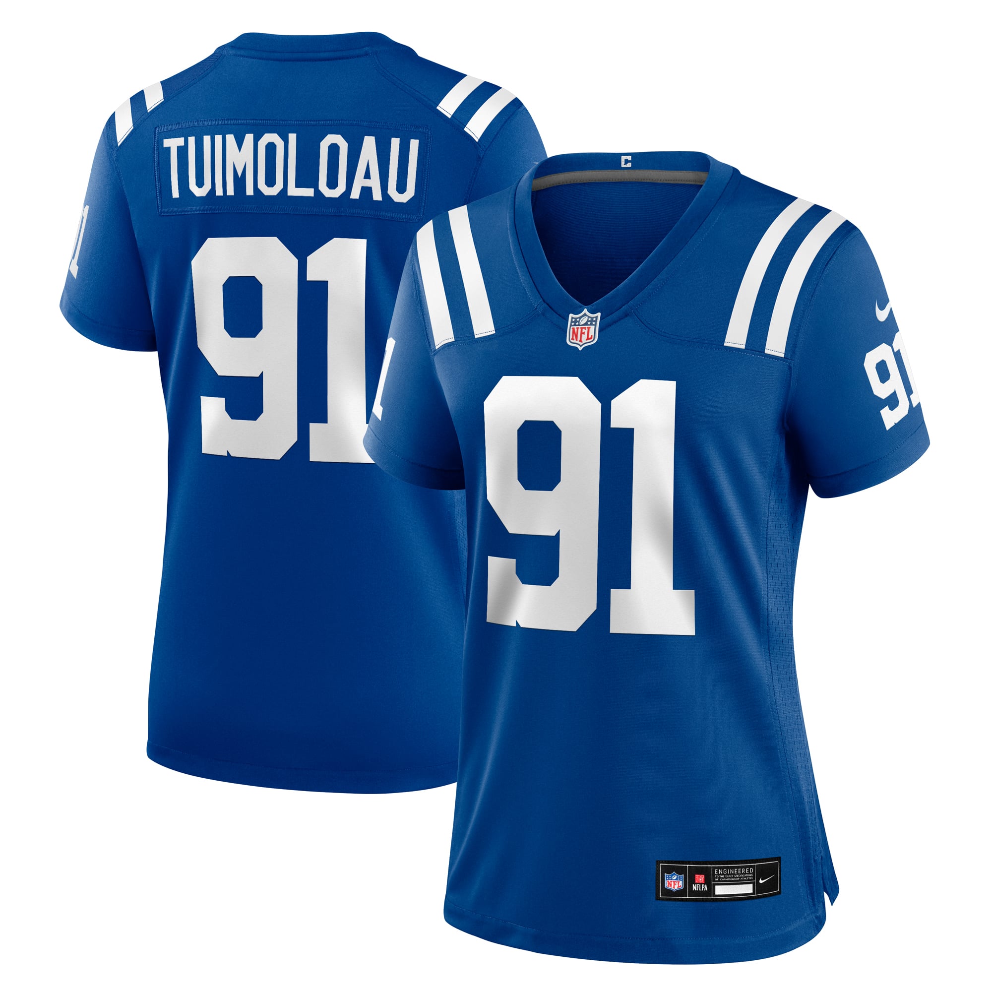 JT Tuimoloau Indianapolis Colts Women's Team Game Jersey - Royal