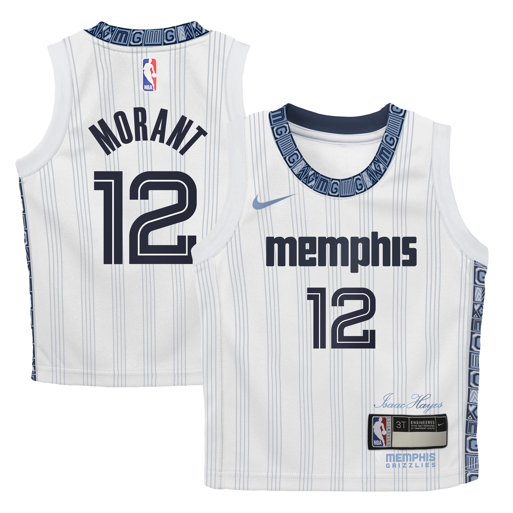 Ja Morant Memphis Grizzlies Preschool 2025/26 City Edition Swingman Jersey - White - Image 2