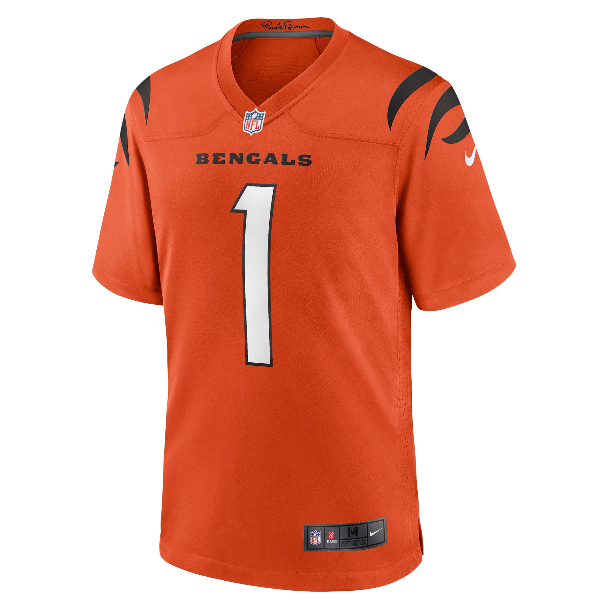 Ja'Marr Chase Cincinnati Bengals Alternate Game Jersey - Orange - Image 3