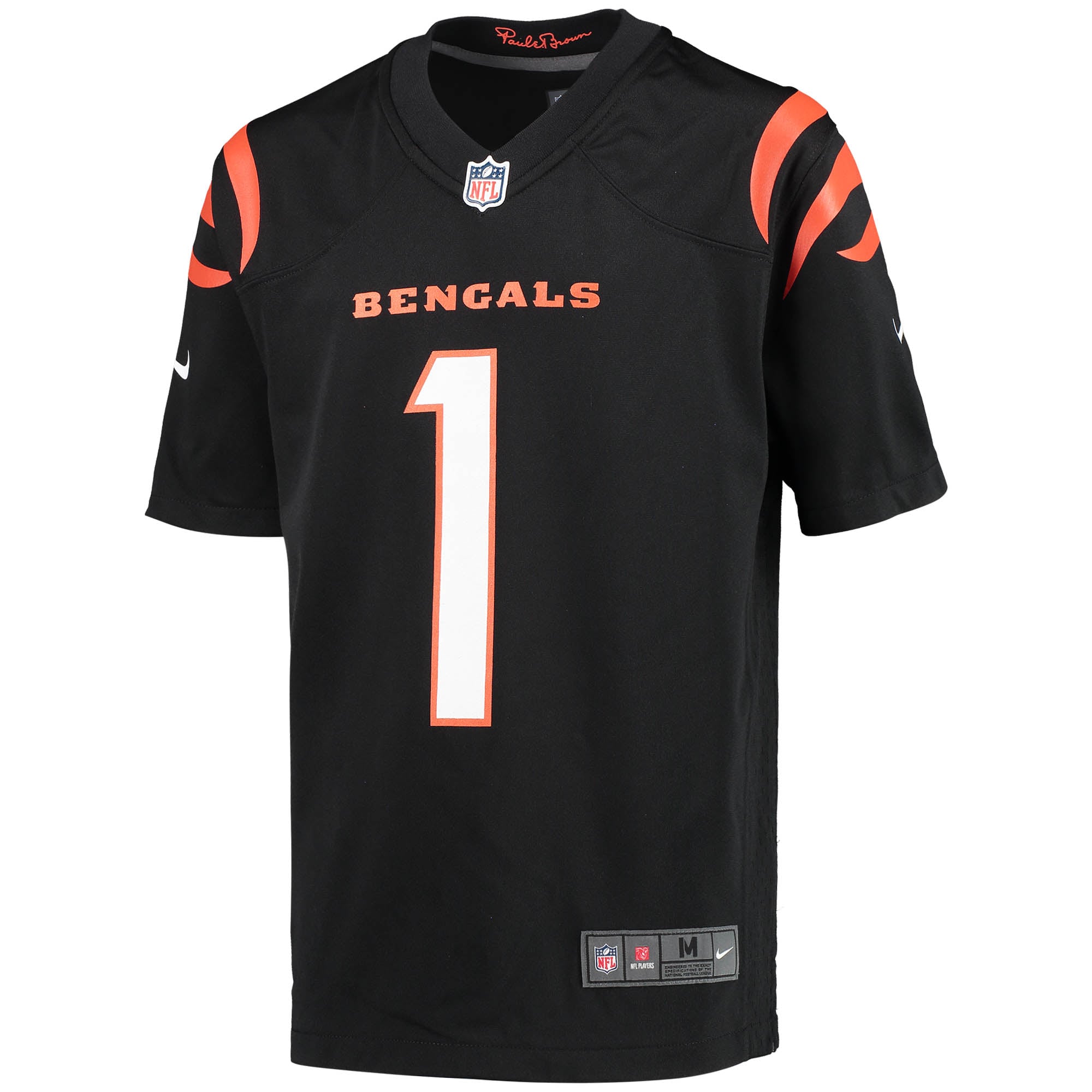 Ja'Marr Chase Cincinnati Bengals Youth Game Jersey - Black - Image 3