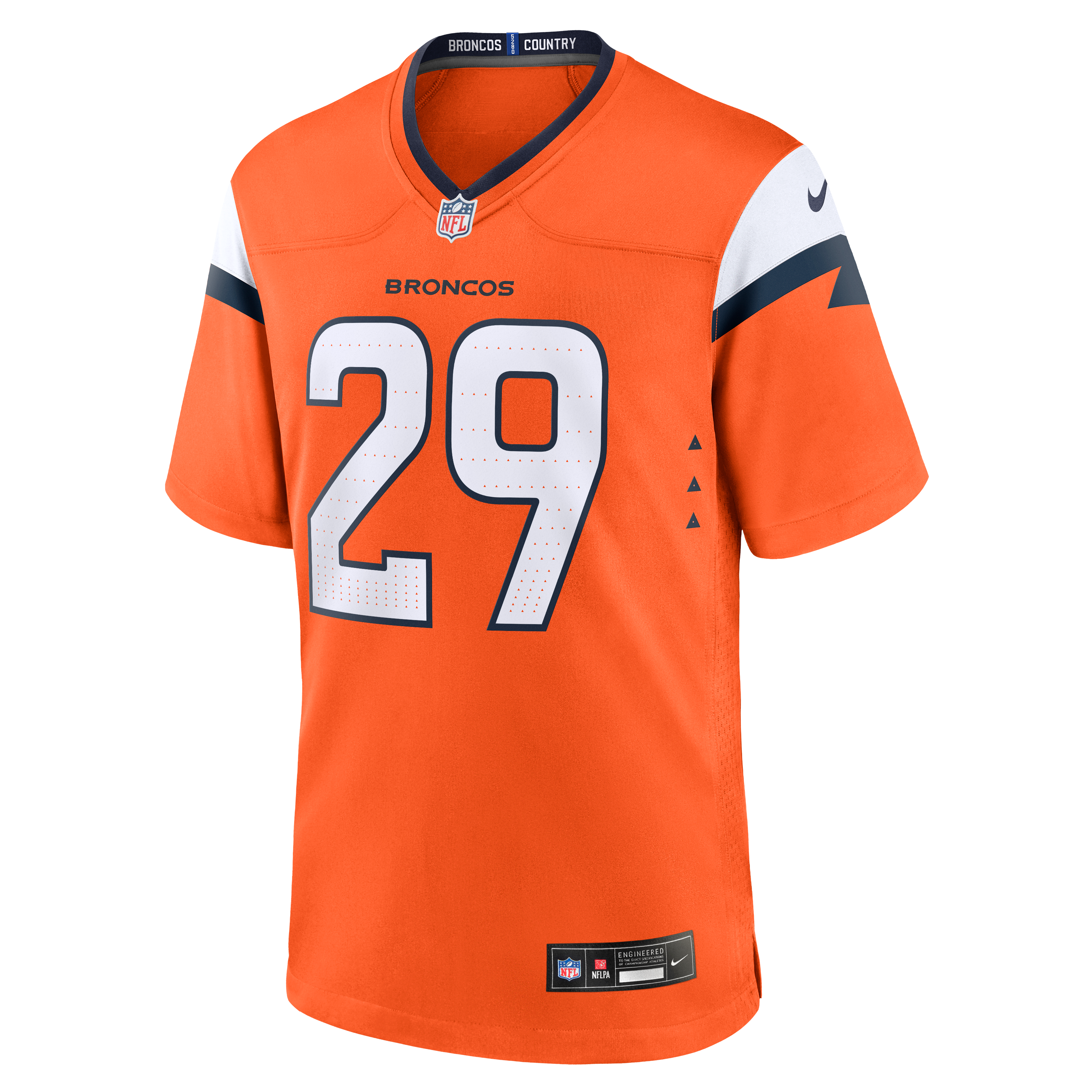 Ja'Quan McMillian Denver Broncos Team Game Jersey - Orange - Image 3