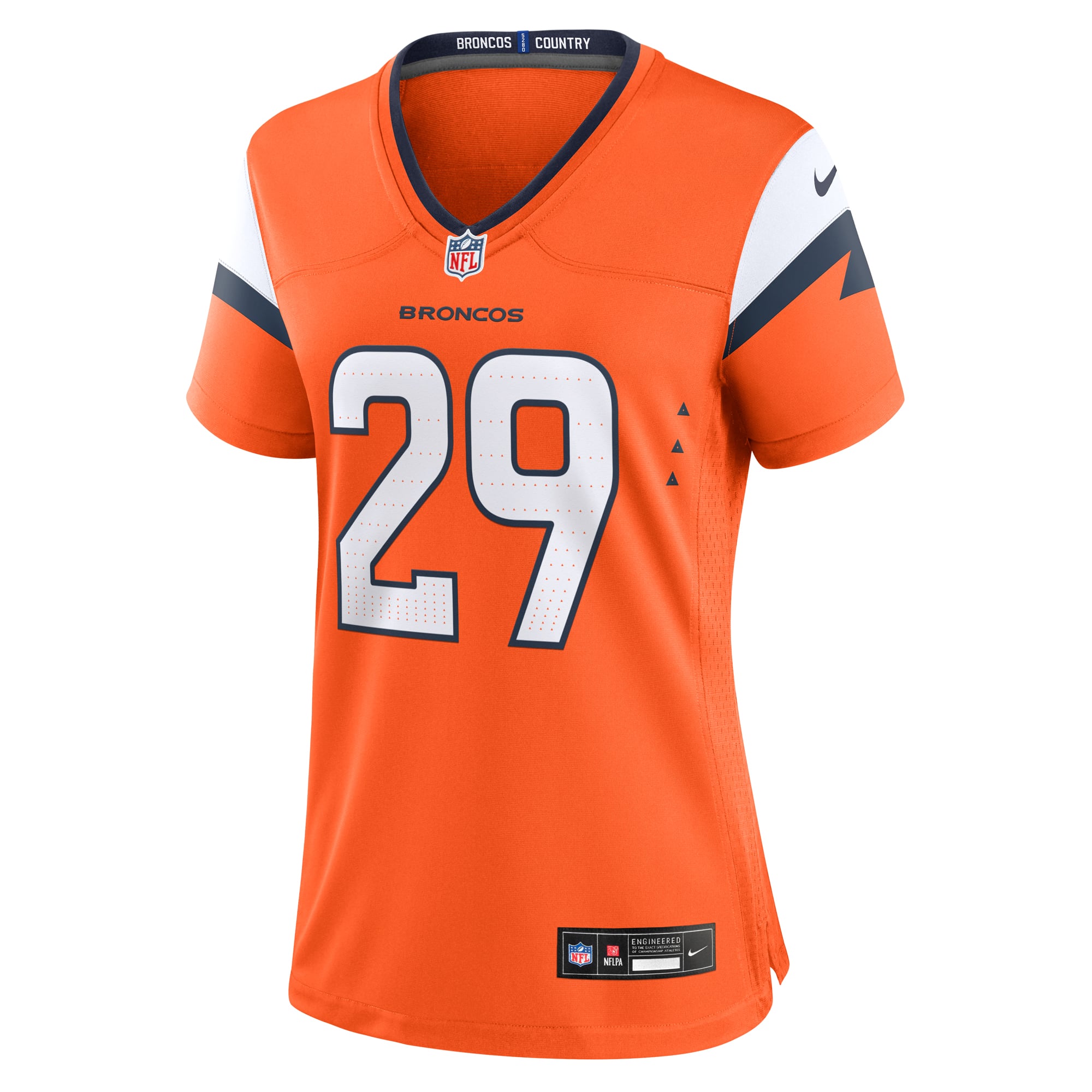 Ja'Quan McMillian Denver Broncos Women's Team Game Jersey - Orange - Image 3
