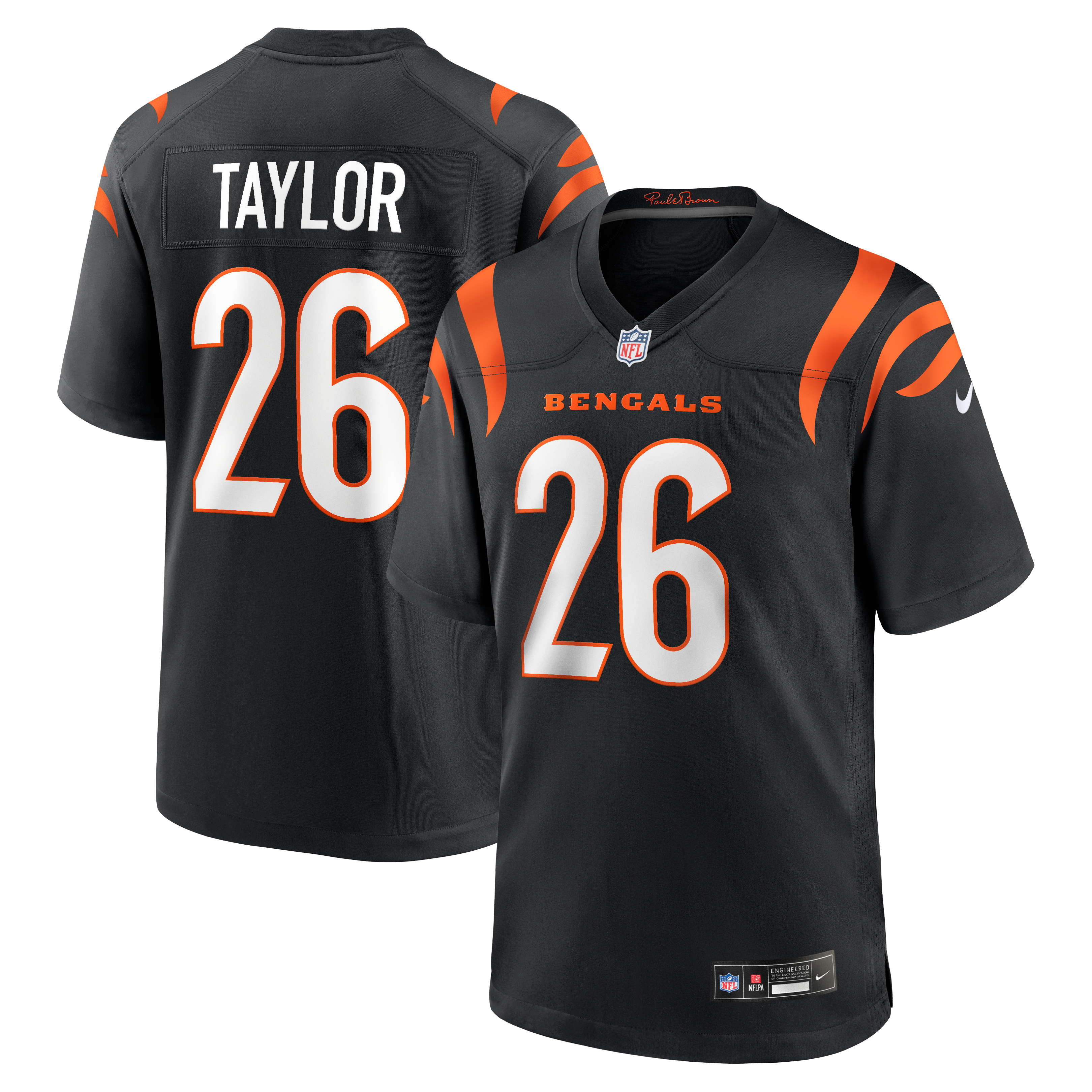 Ja'Sir Taylor Cincinnati Bengals Team Game Jersey - Black - Image 2