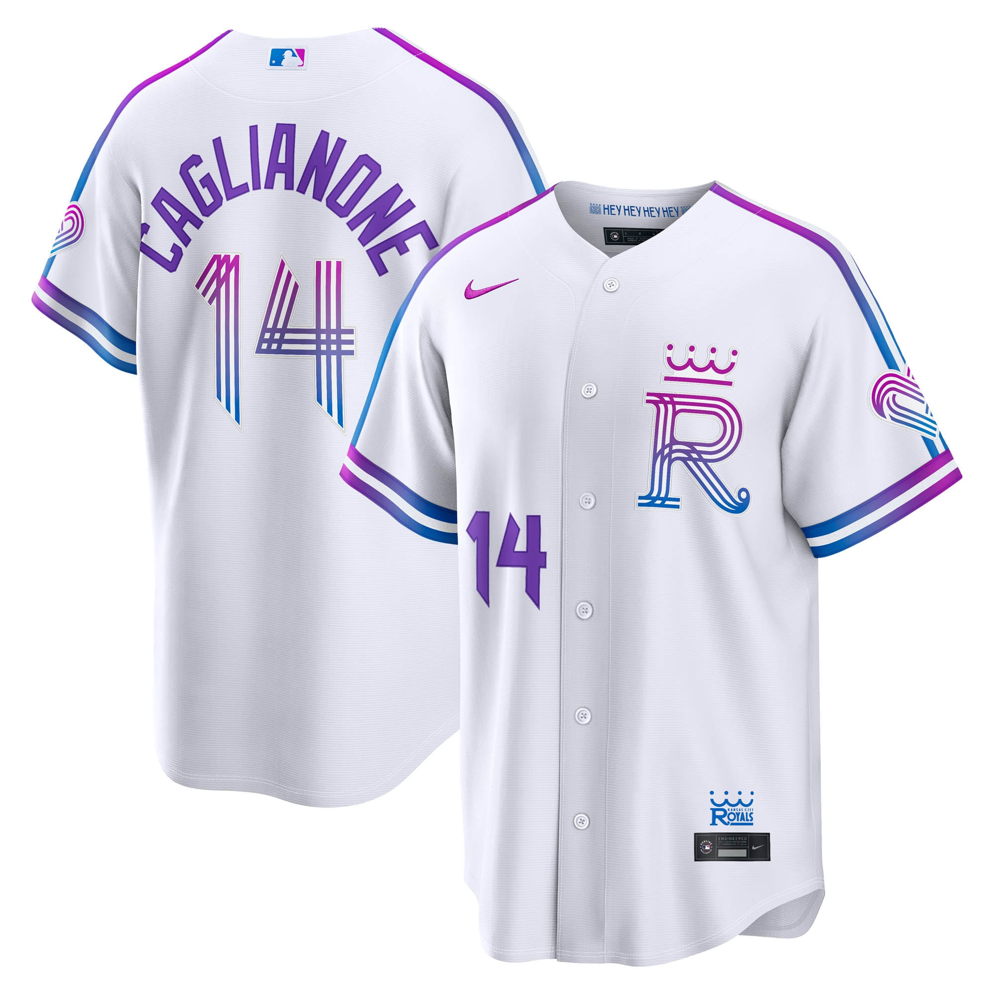 Jac Caglianone Kansas City Royals 2026 City Connect Stadium Jersey - White - Image 2