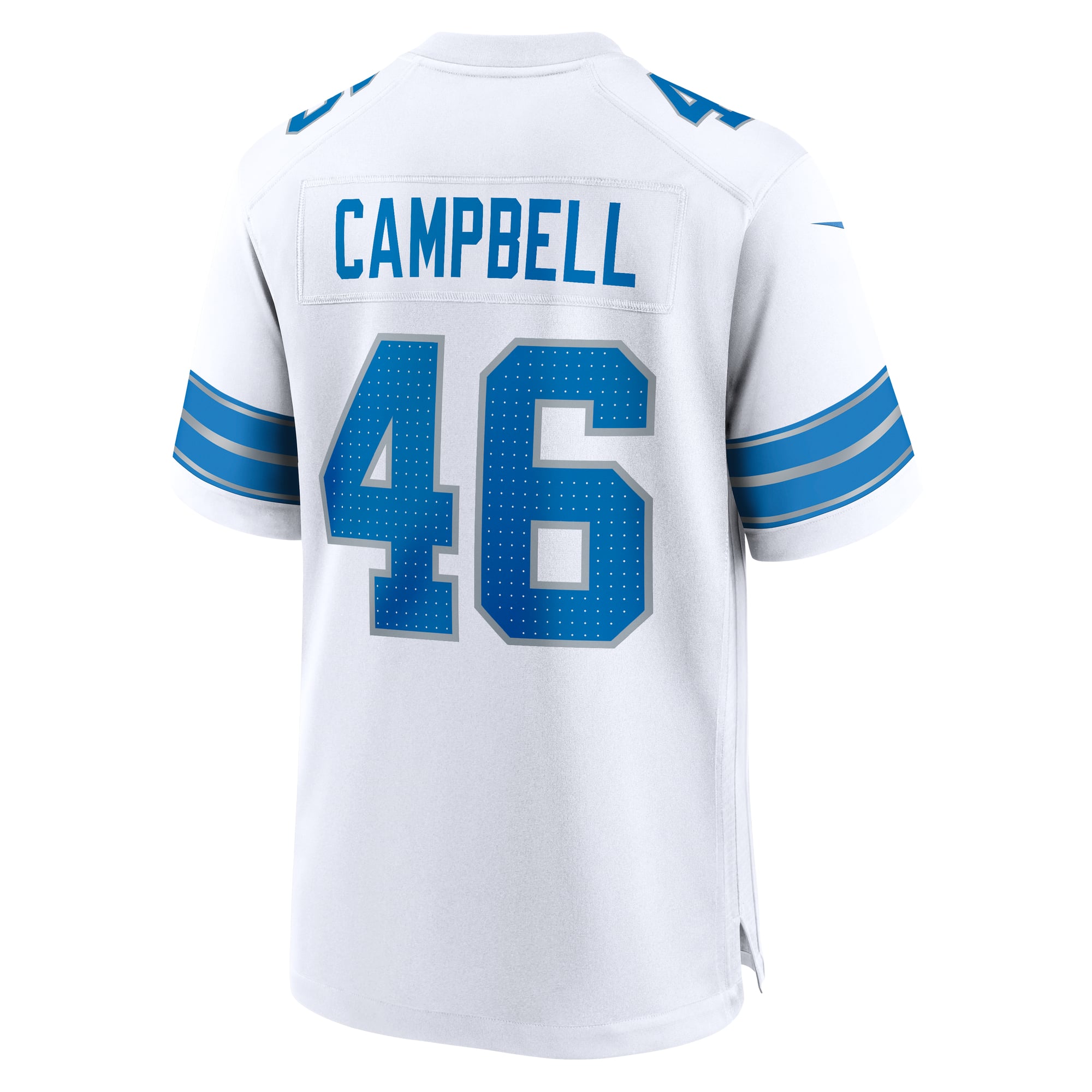 Jack Campbell Detroit Lions White Game Jersey - White - White - Image 4