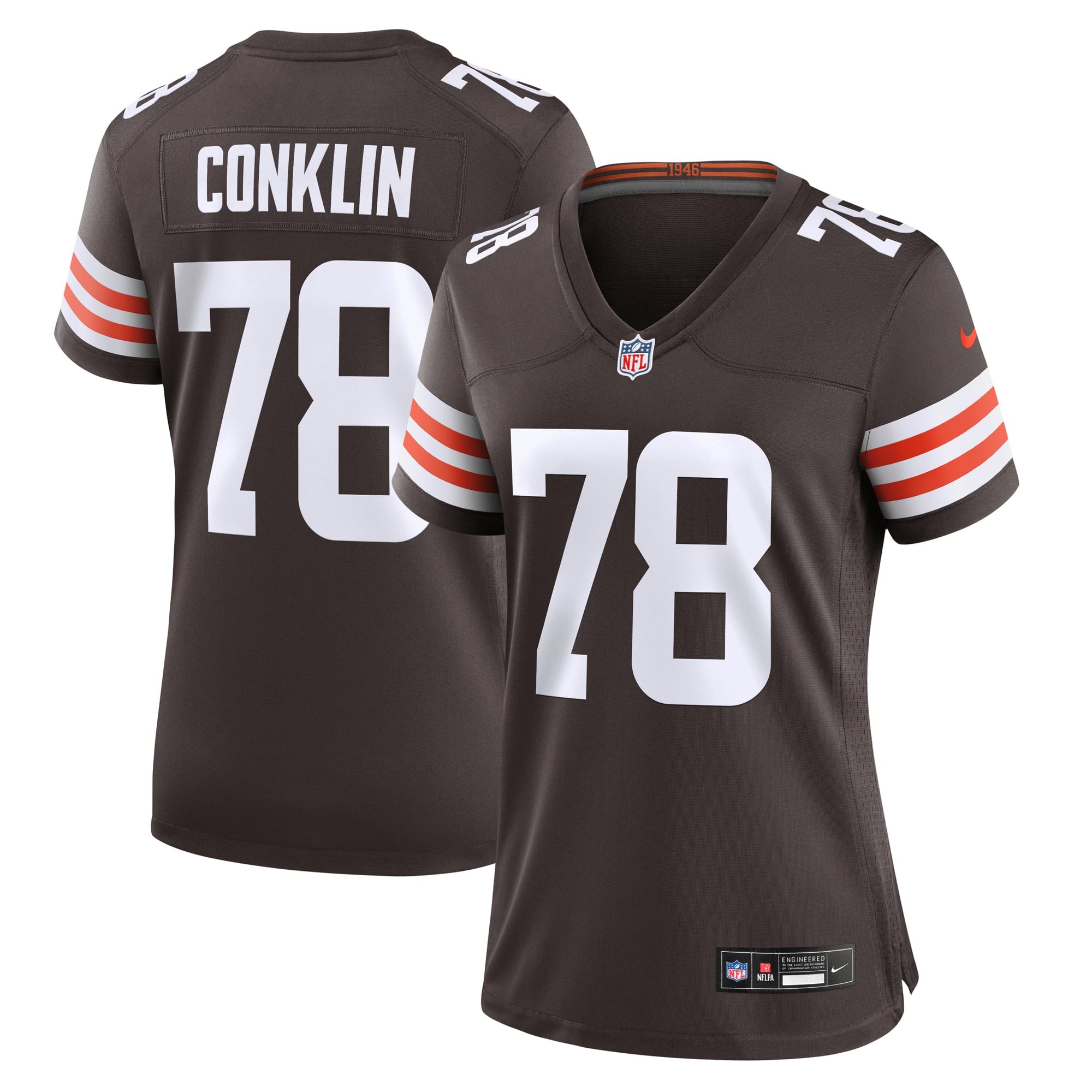 Jack Conklin Cleveland Browns Women's Game Jersey - Brown - Image 2