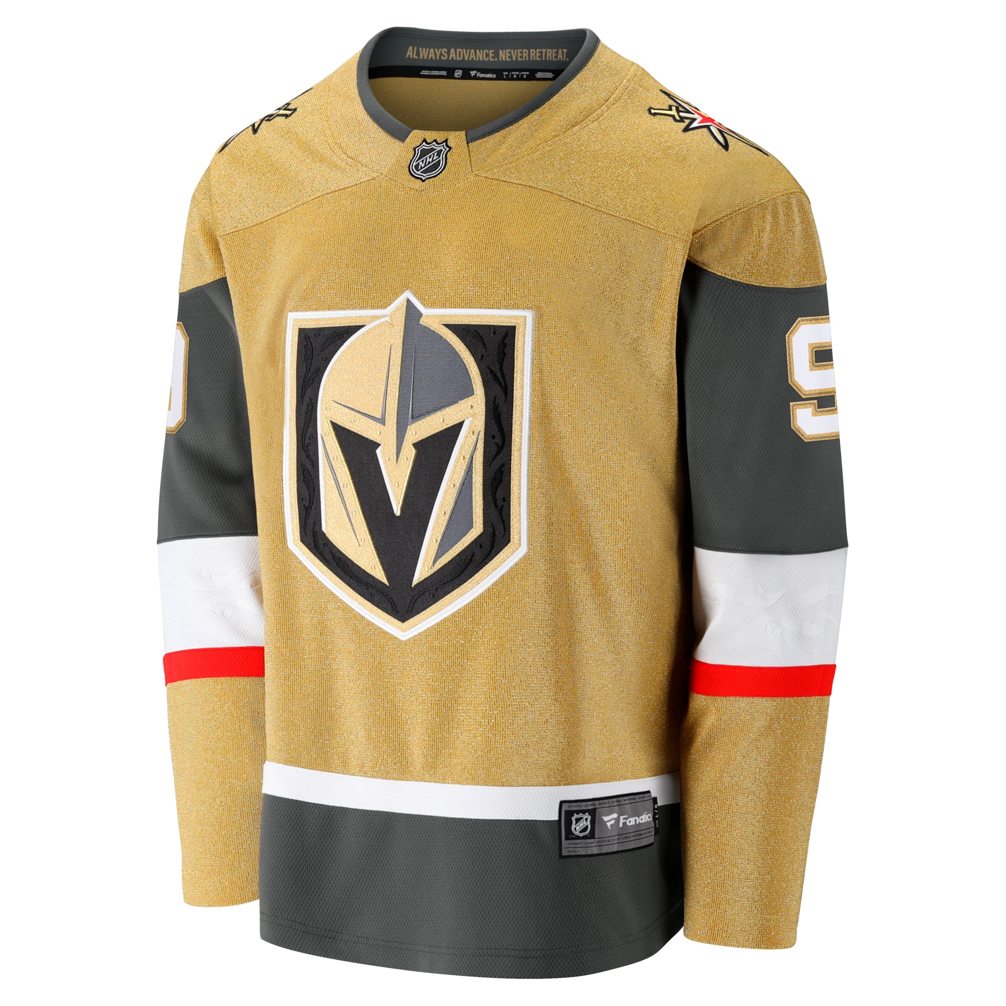 Jack Eichel Vegas Golden Knights Home Breakaway Jersey - Gold - Image 3
