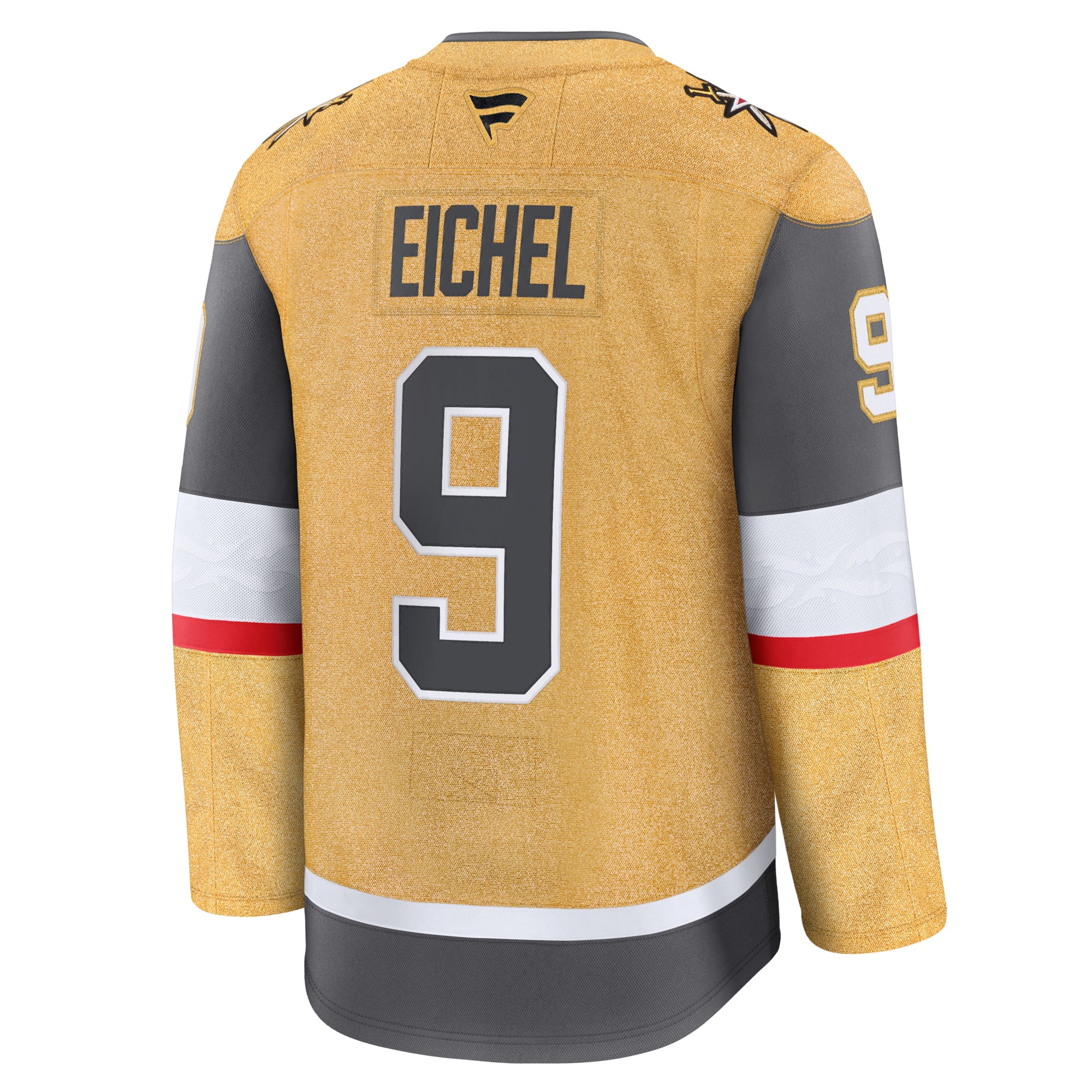 Jack Eichel Vegas Golden Knights Home Premium Jersey - Gold - Image 4