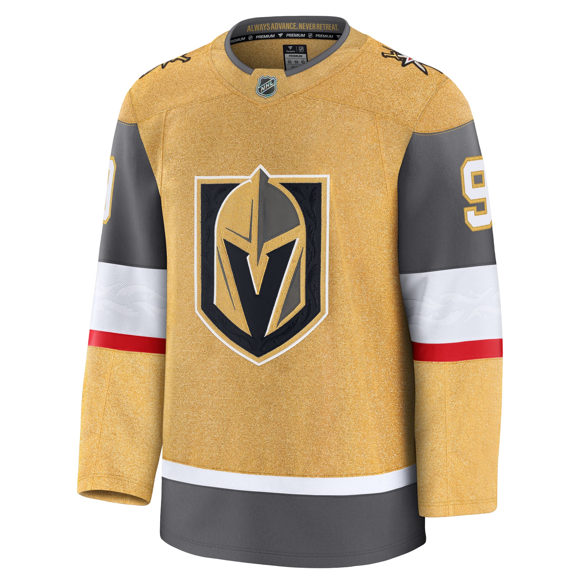 Jack Eichel Vegas Golden Knights Home Premium Jersey - Gold - Image 3