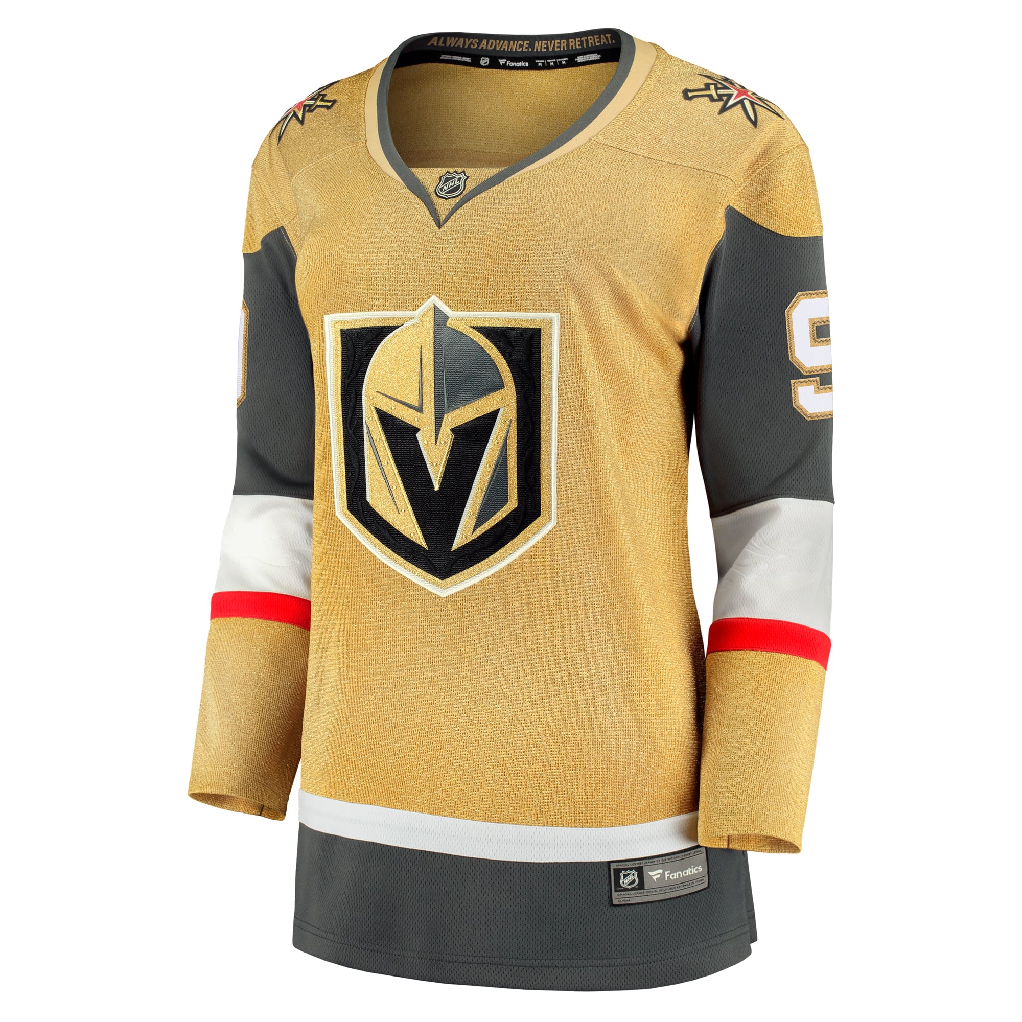 Jack Eichel Vegas Golden Knights Women's Home Breakaway Player Jersey - Gold - Image 3