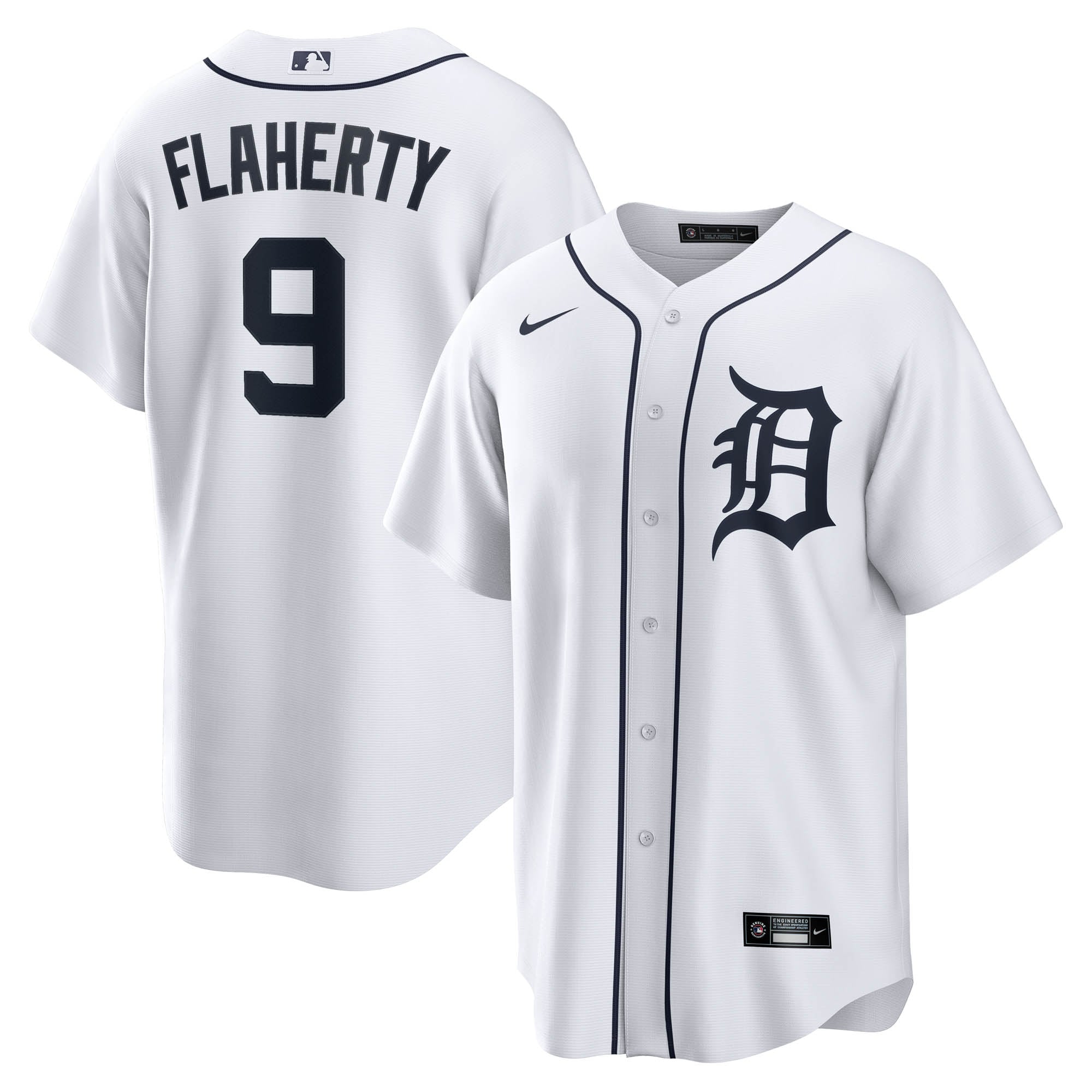 Jack Flaherty Detroit Tigers Home Jersey - White - Image 2