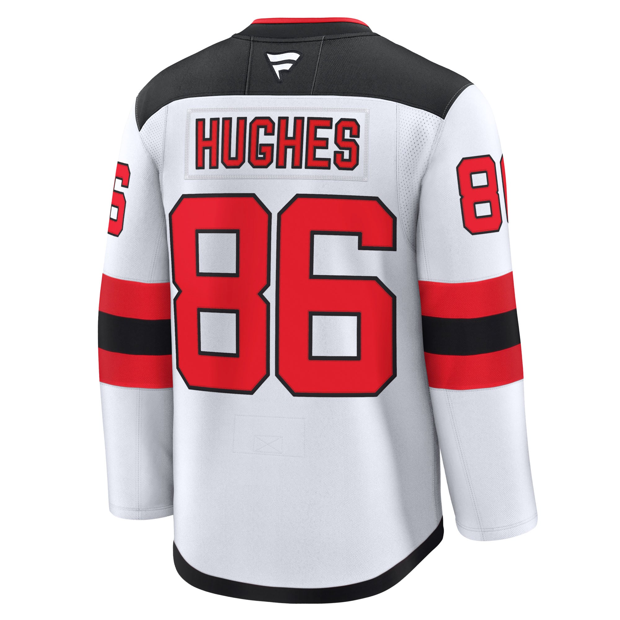Jack Hughes New Jersey Devils Away Premium Jersey - White - Image 4
