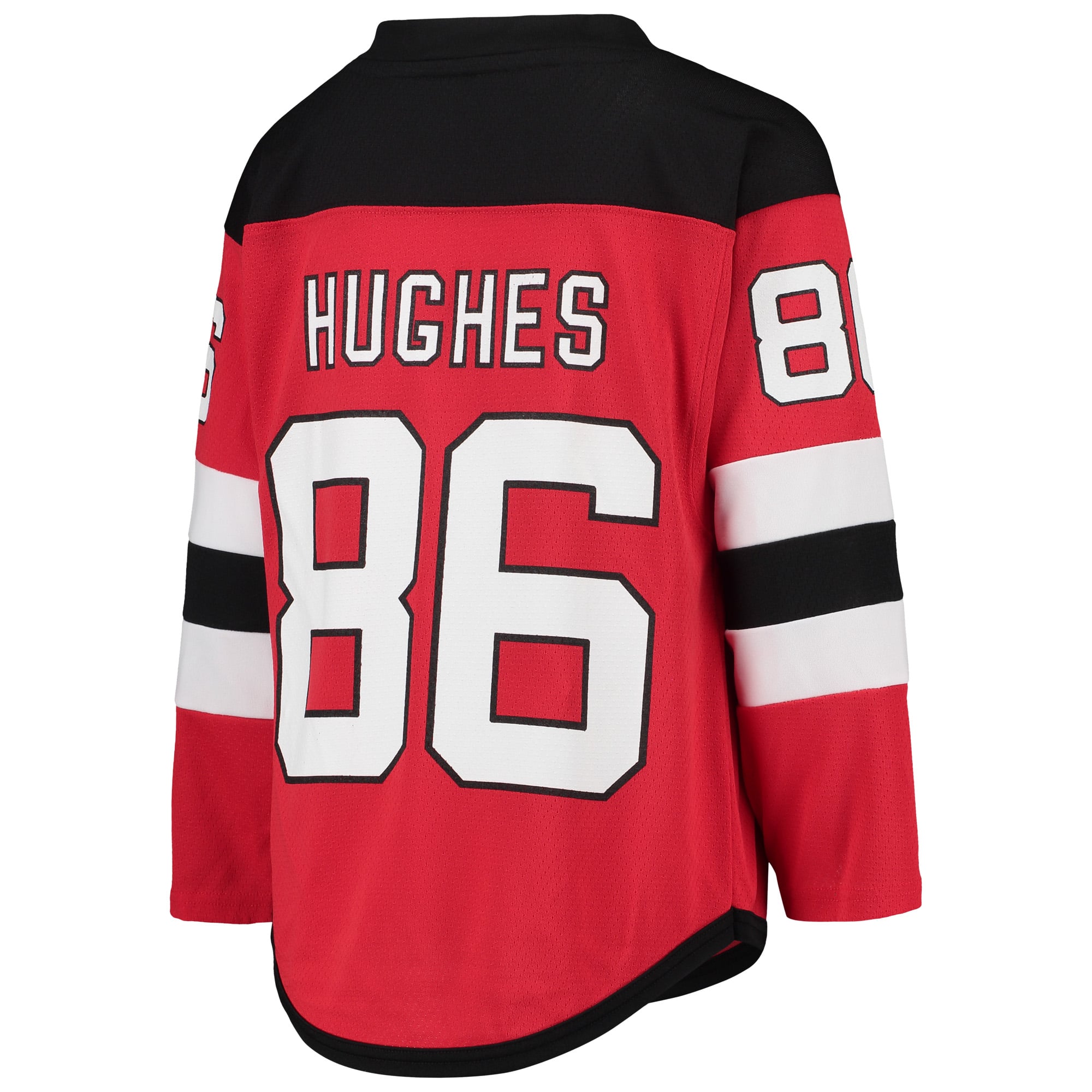 Jack Hughes New Jersey Devils Youth Home Player Jersey - Red - Image 4